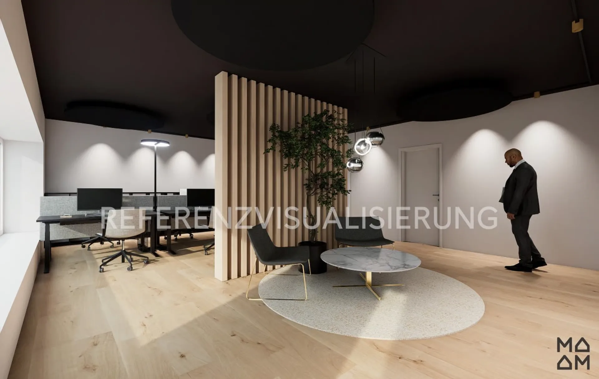 Büro- und Gewerberäume mit attraktiver Dachgeschosswohnung