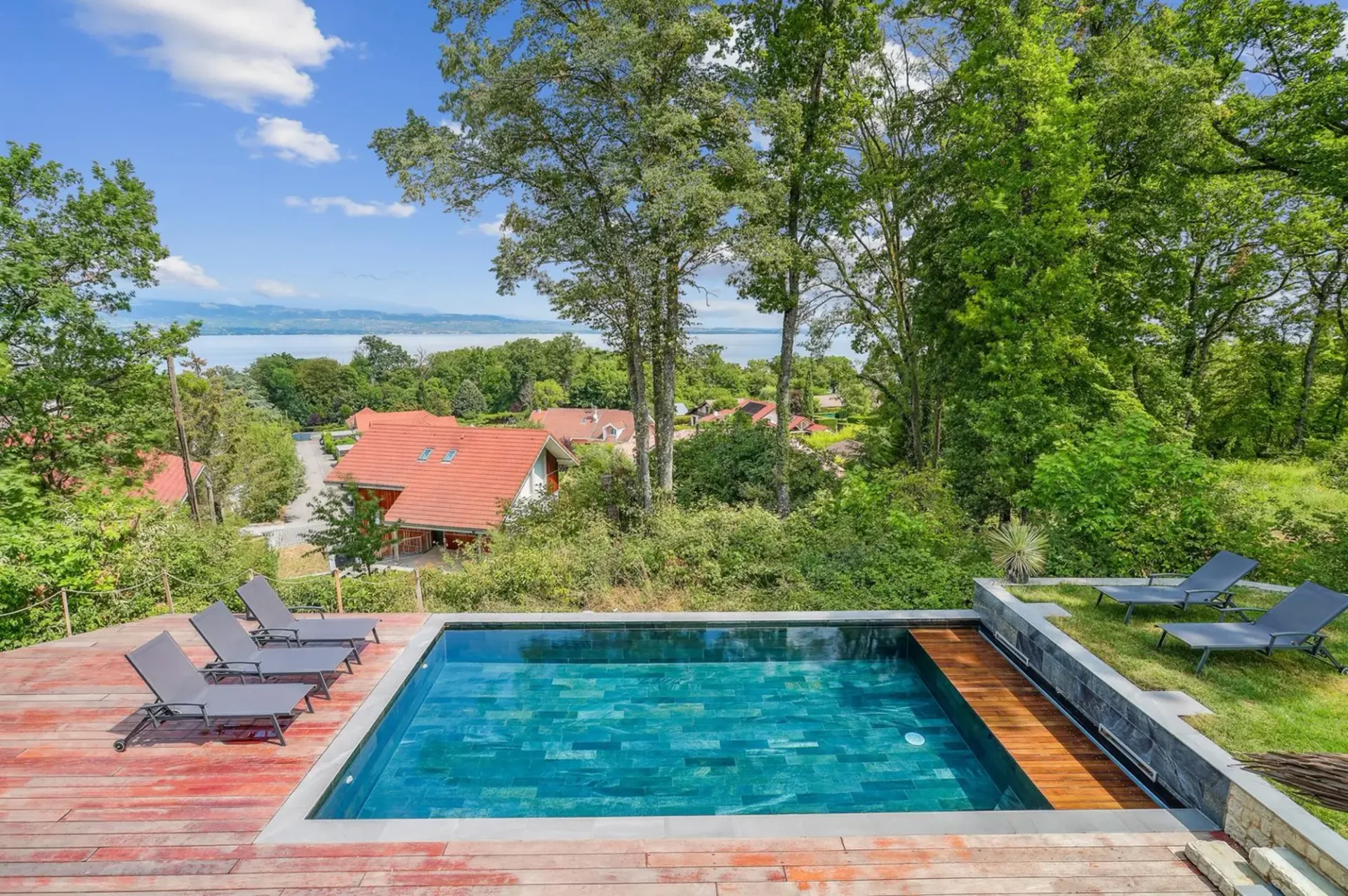 Villa moderne avec vue panoramique sur le Lac Léman