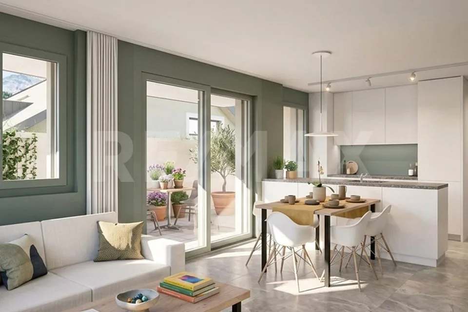 Appartamento più piccolo, spazio esterno più grande: appartamento nuovo di 3½ locali con terrazza di 60,3 m²