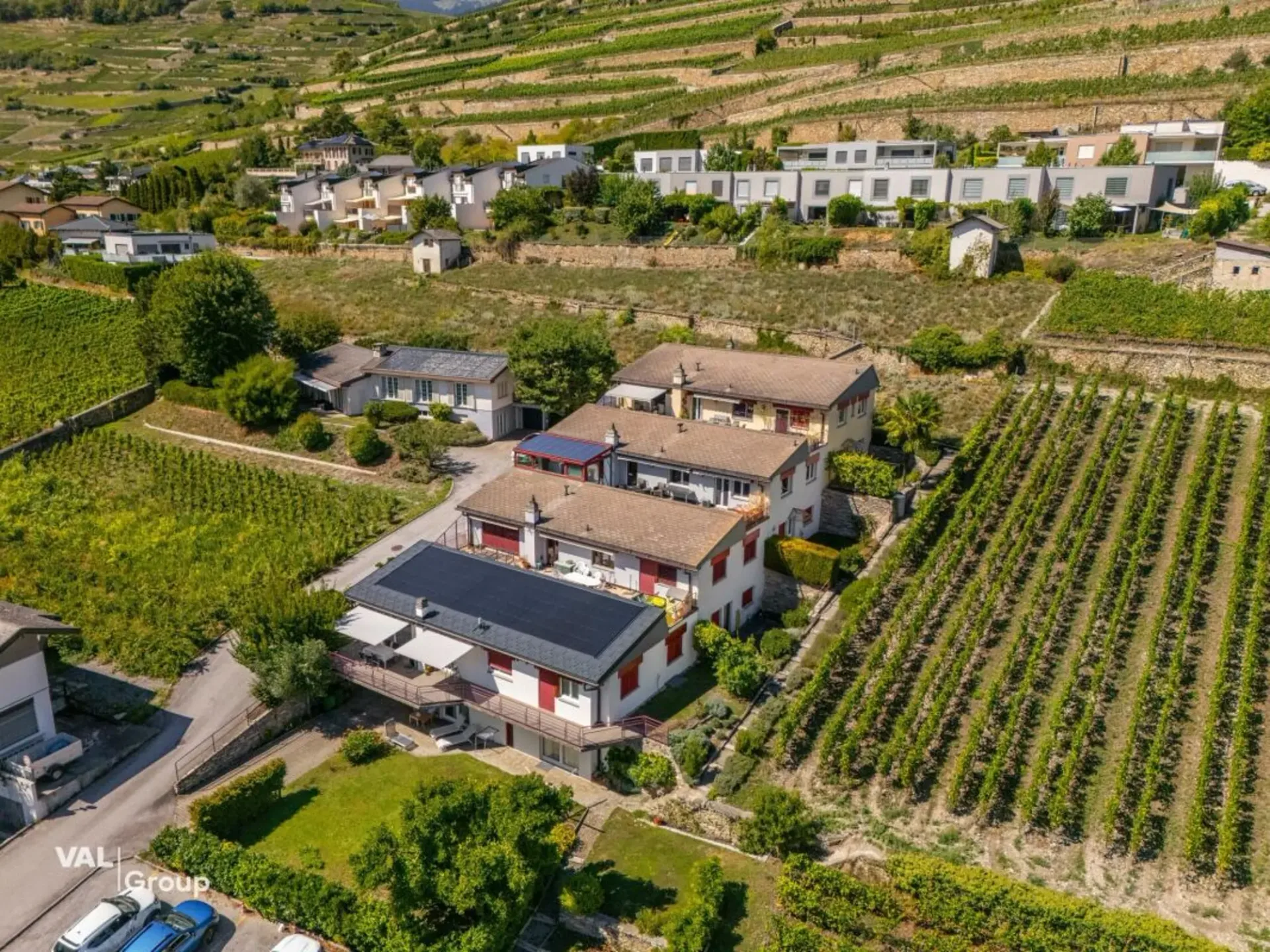 Villa mit Blick auf die Schlösser