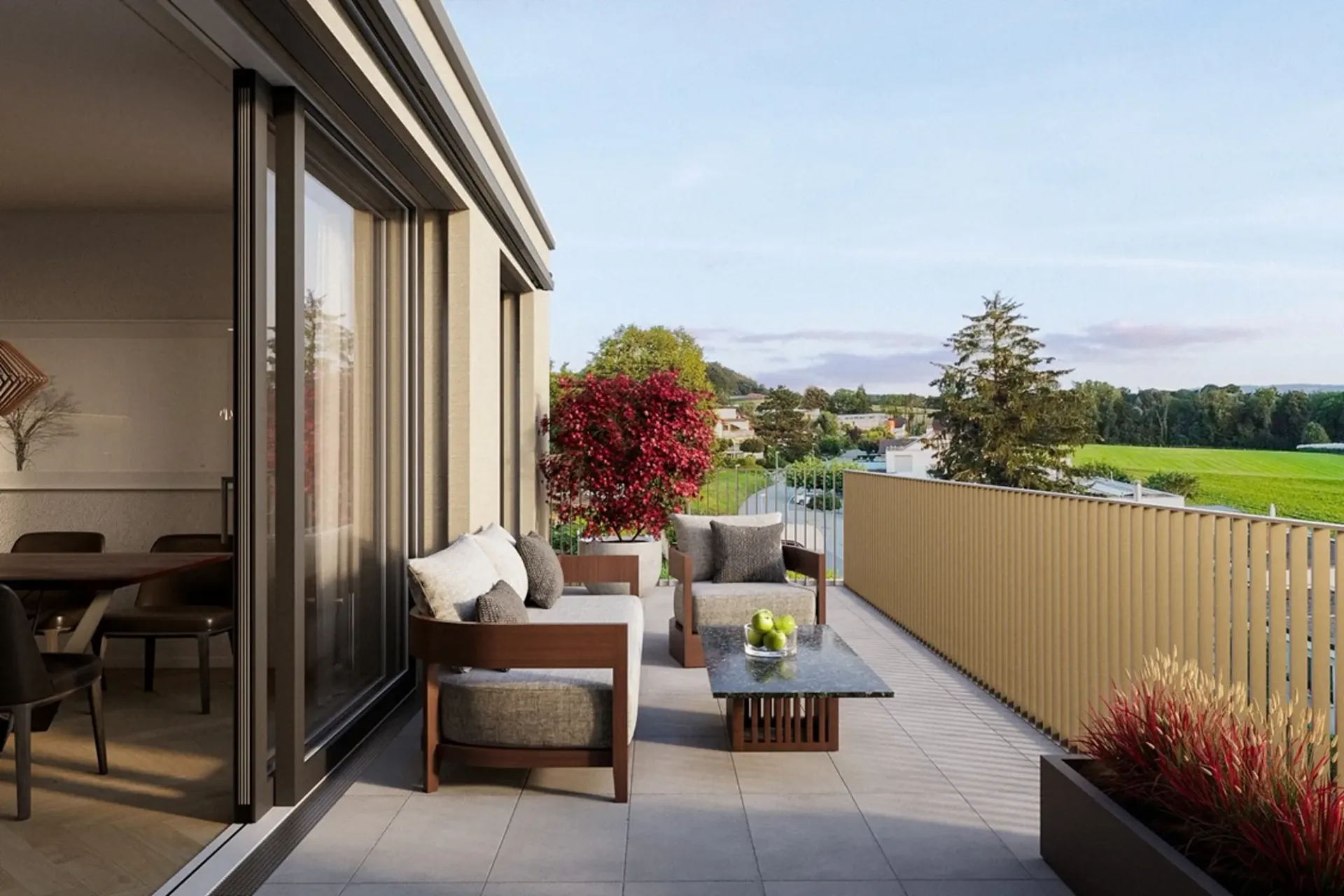 Lichtdurchflutete Attika-Maisonette mit Weitsicht und privatem Garten