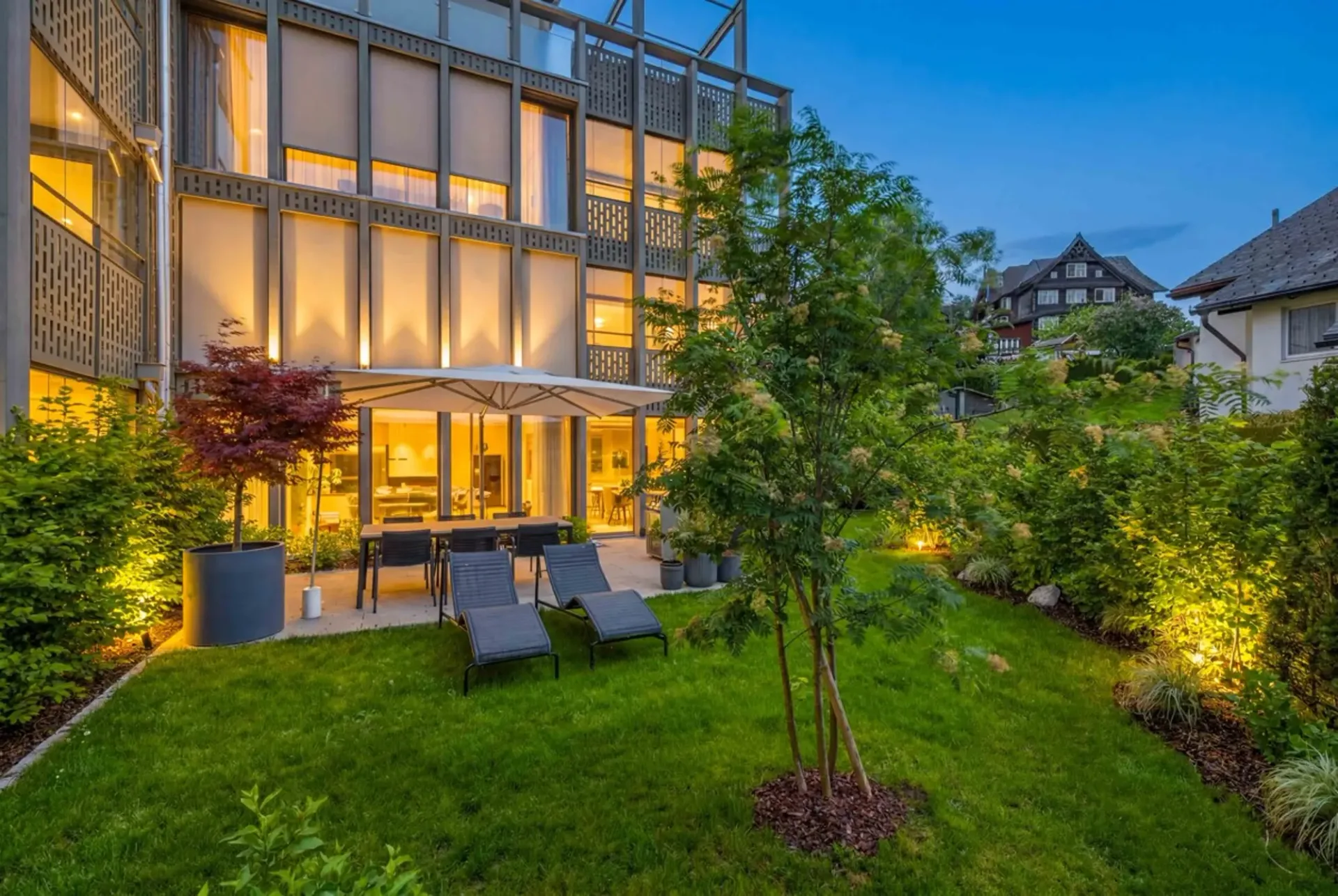 Euthal: exklusive 4.5-Zimmer-Gartenwohnung am Sihlsee
