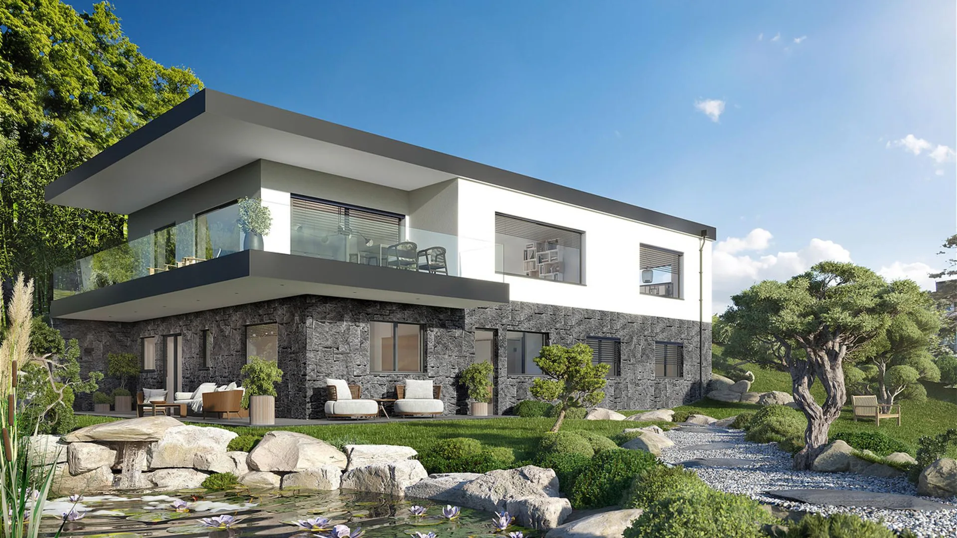 Zu verkaufen: Architekten-Villa mit 5,5 Zimmern in Diolly