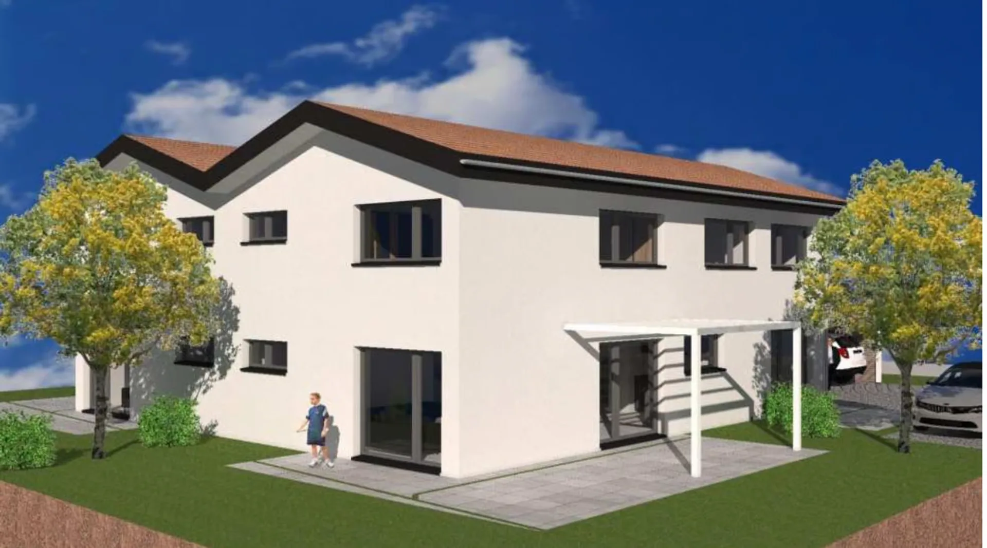 NEUE PROMOTION - 2 ANSCHLIESSENDE VILLEN MIT HOHEM STANDARD IN MONTAGNY (FR)