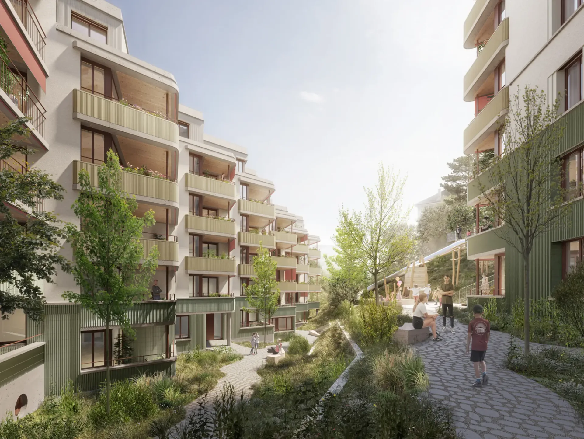 Modernes und zugängliches Gewerbe in Lausanne