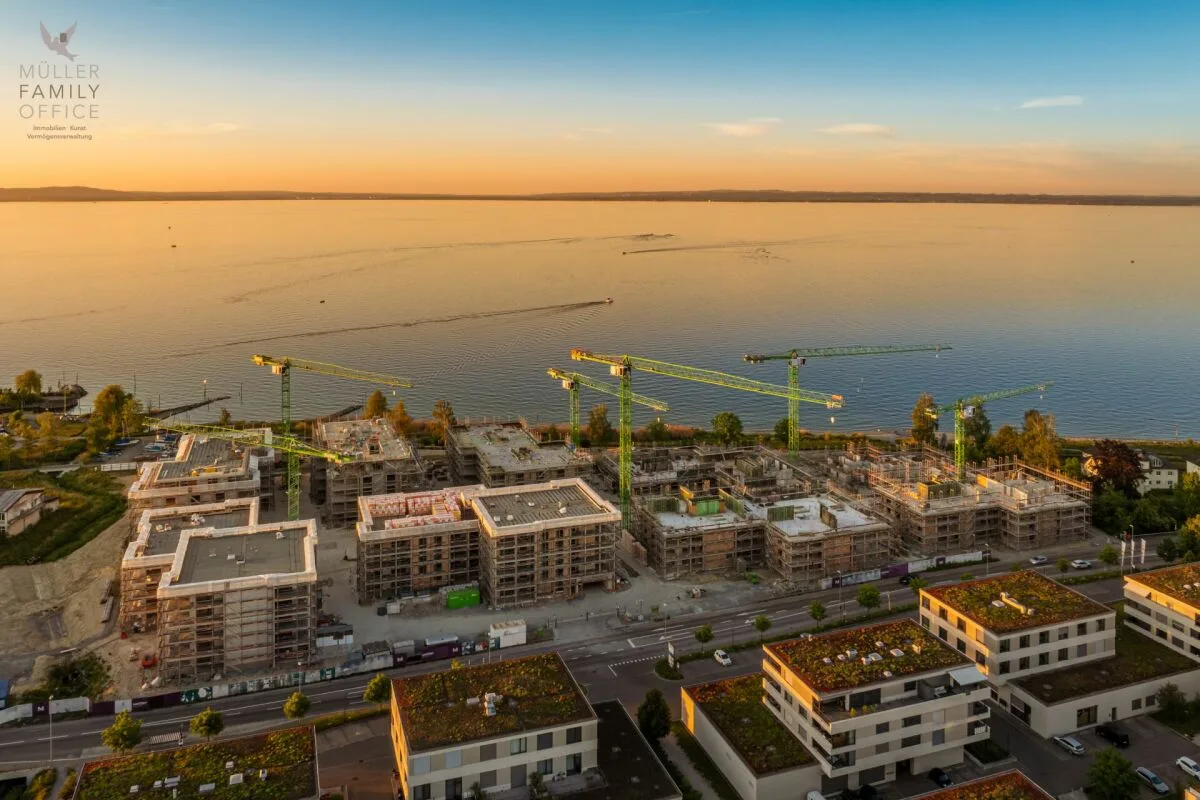 Newly built Arrivée project: Unique 6 1/2 room apartment with breathtaking lake view