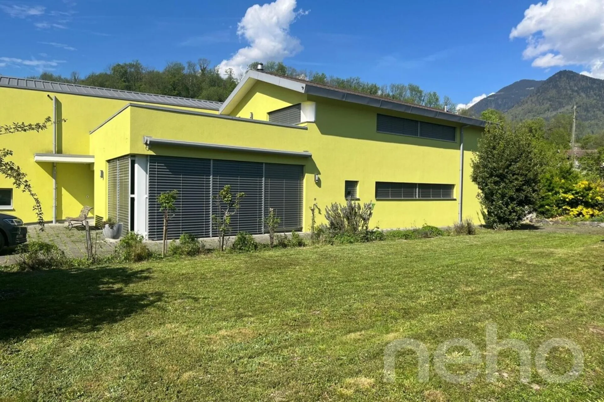 Moderne Villa mit Blick auf die Dents du Midi und einzigartigem Potenzial