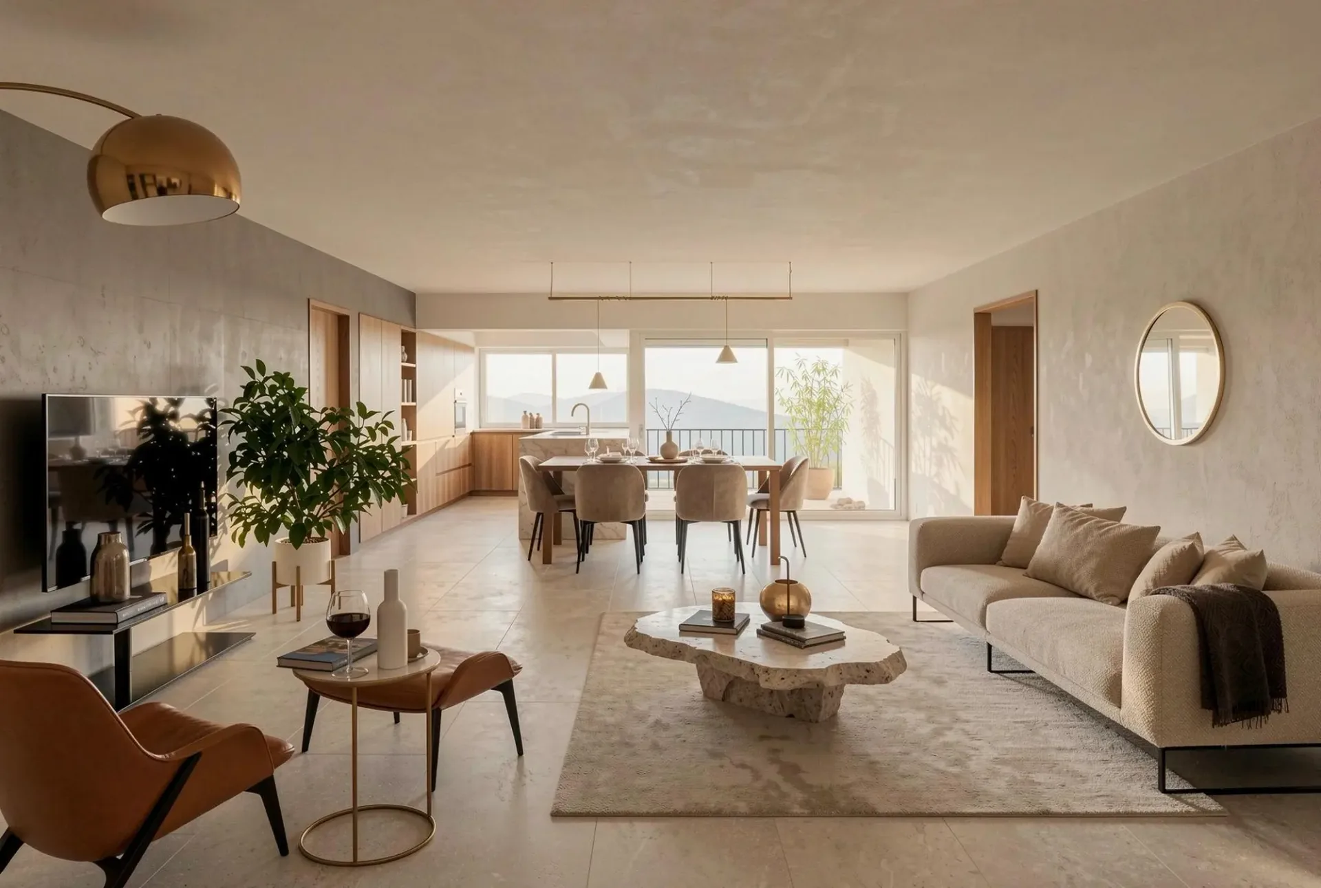 Résidence TRAMA – Elegant 3.5 Zimmer mit Panoramablick