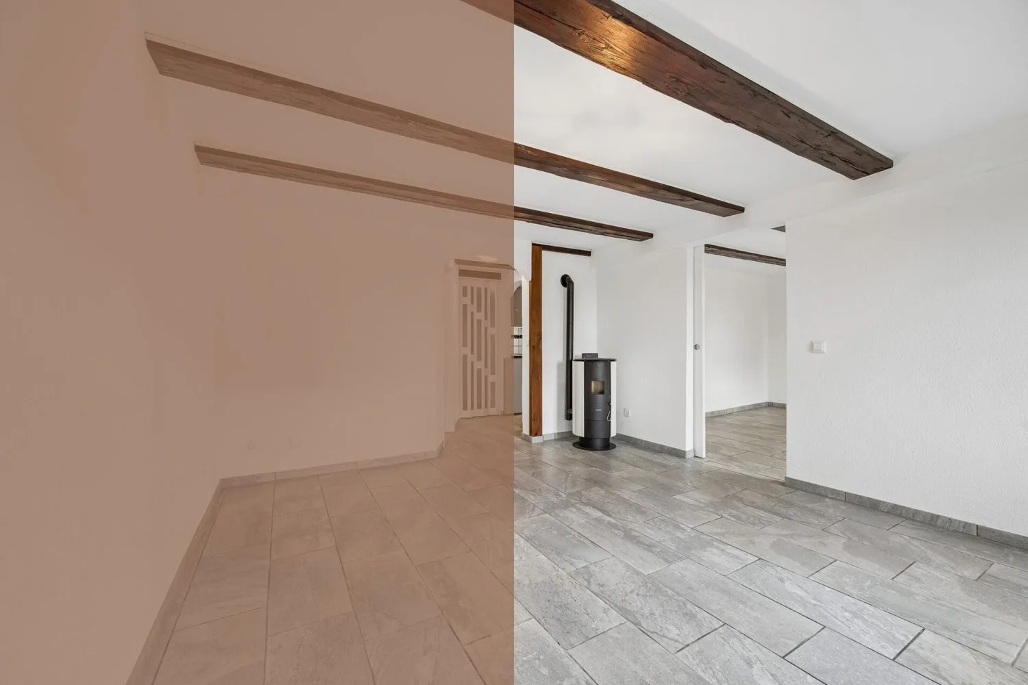 Appartement de 2,5 pièces entretenu avec espace de jardin