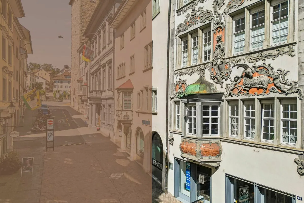 Traditionelle Wohn- und Gewerbeliegenschaft in der Schaffhauser Altstadt