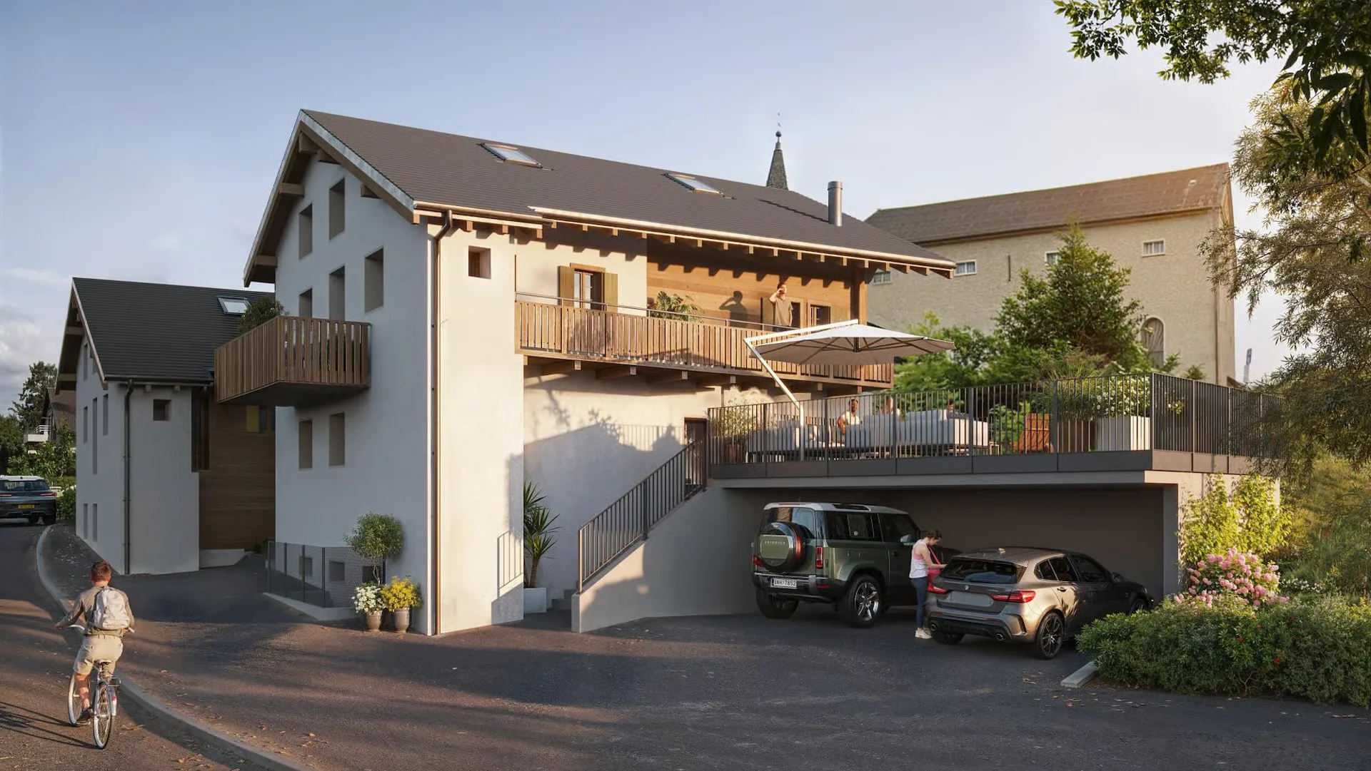 Einfamilienhaus im Dorf