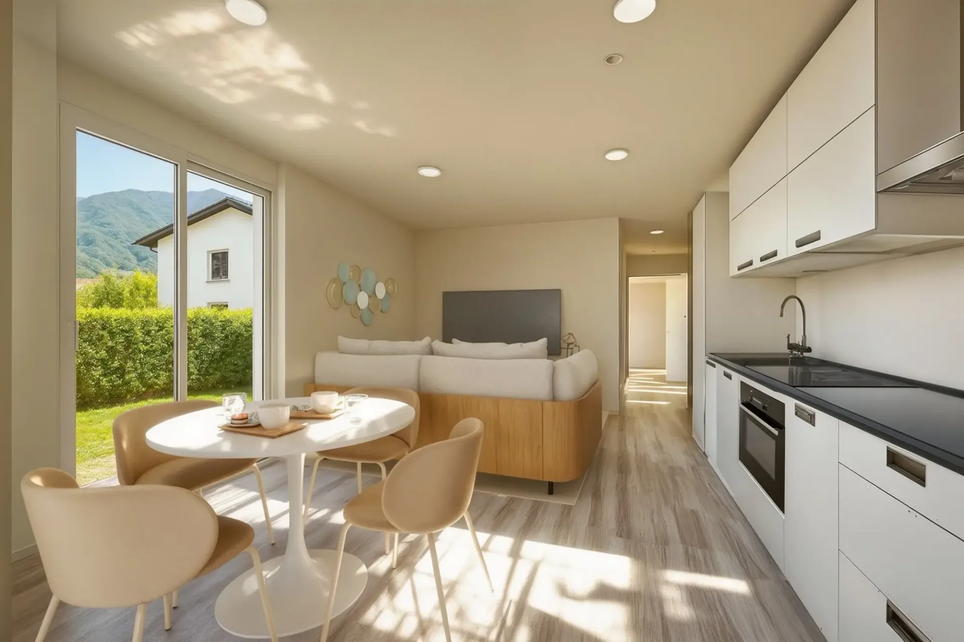 Wohnung 2.5 Zimmer mit Garten in Stabio in einer neuen Konstruktion
