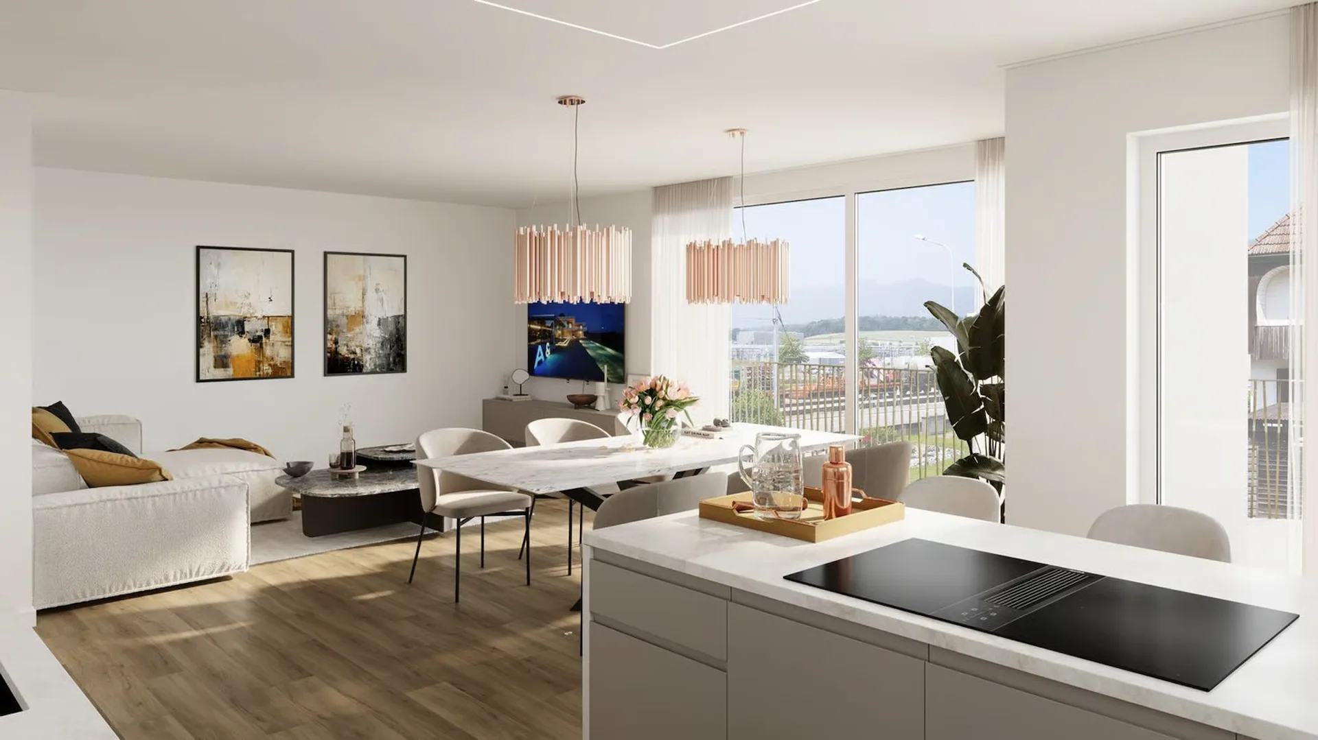 Lichtdurchflutete 4.5 Zimmer Eigentumswohnung mit gedeckter Terrasse