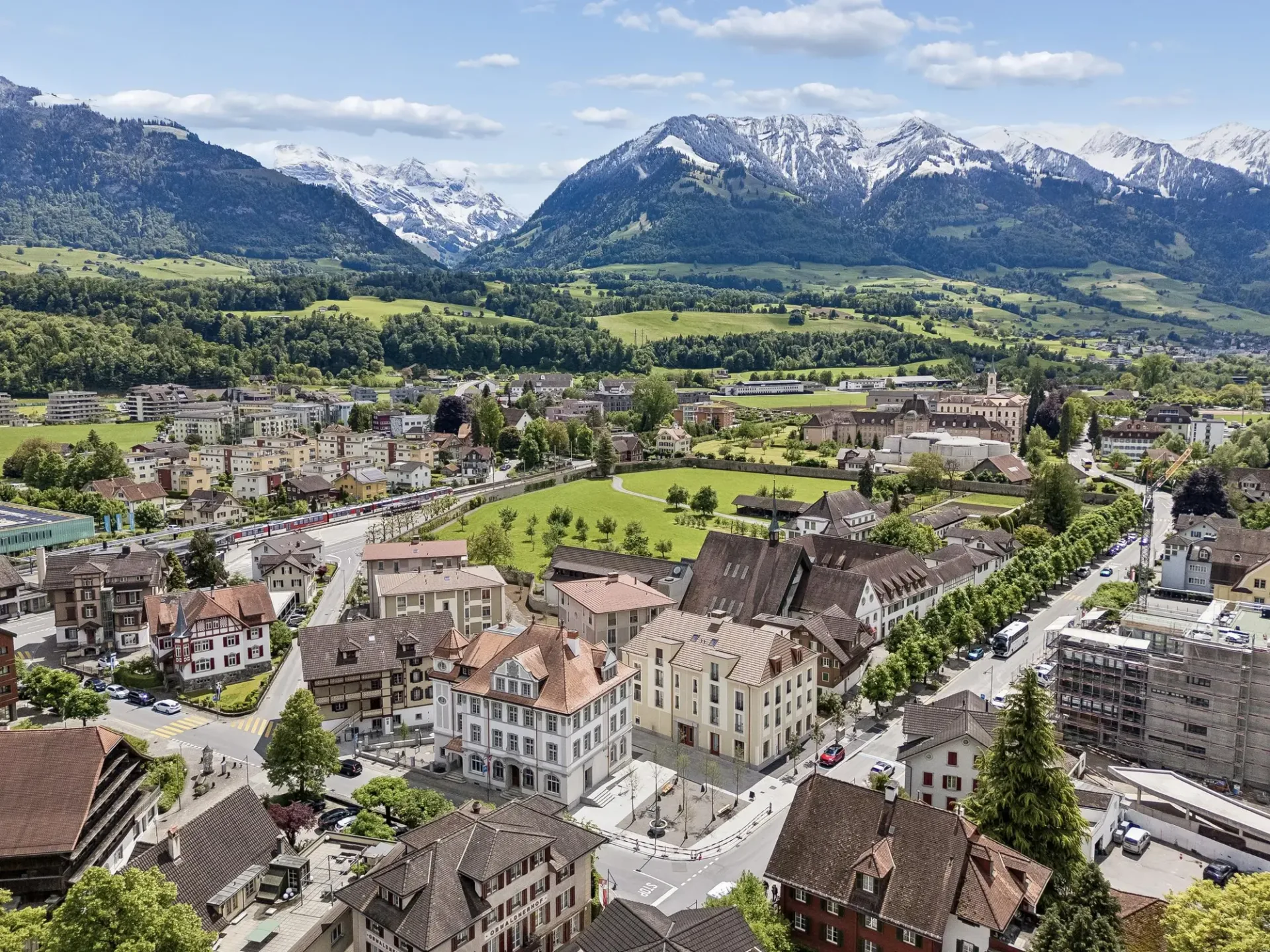 Parking space in the center of Sarnen
