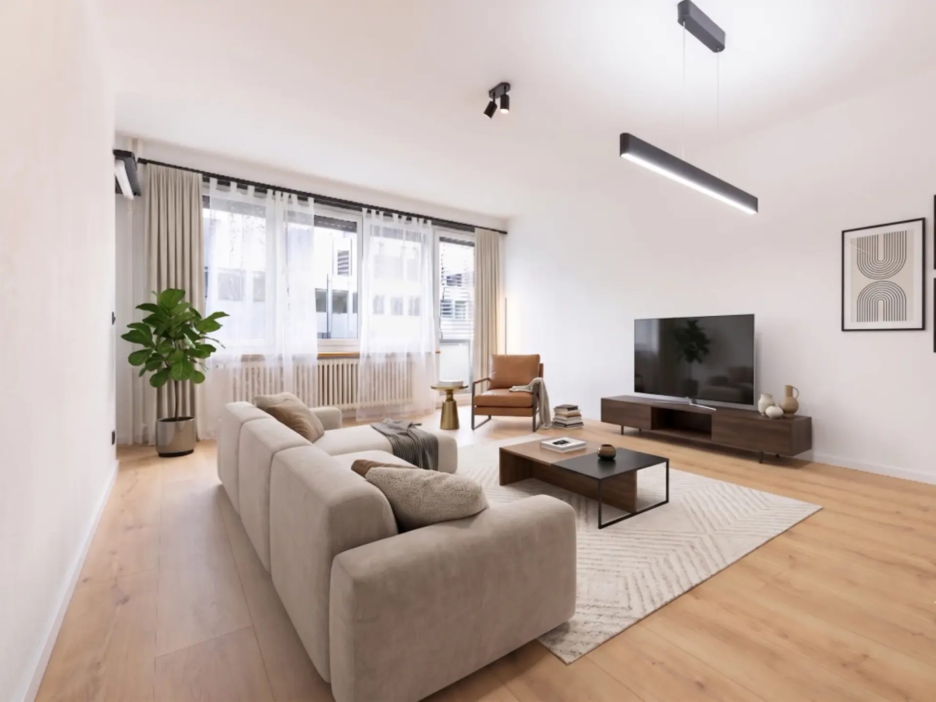 Wohnkomfort trifft Weitsicht in dieser stilvoll sanierten 3.5 Zimmer-Wohnung