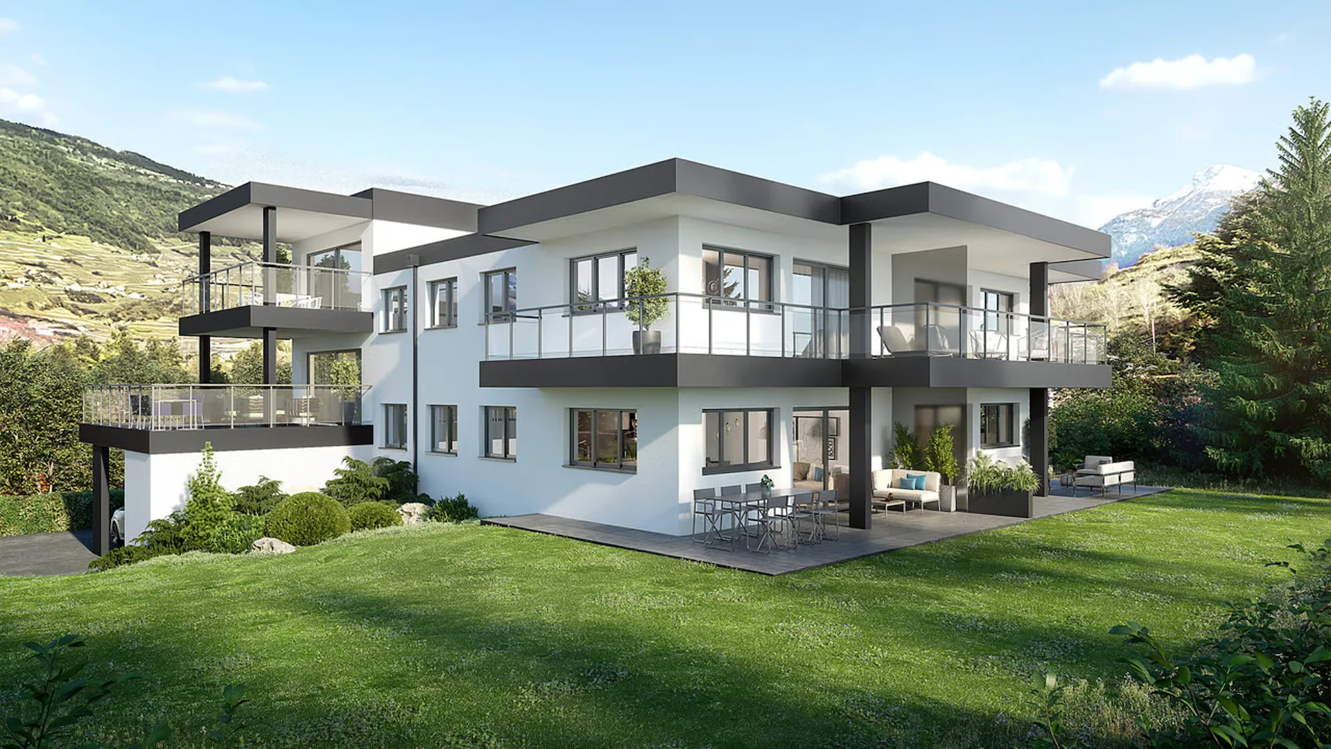 Zu Verkaufen Wohnung mit privatem Rasen 3.5 Zimmer in Grone