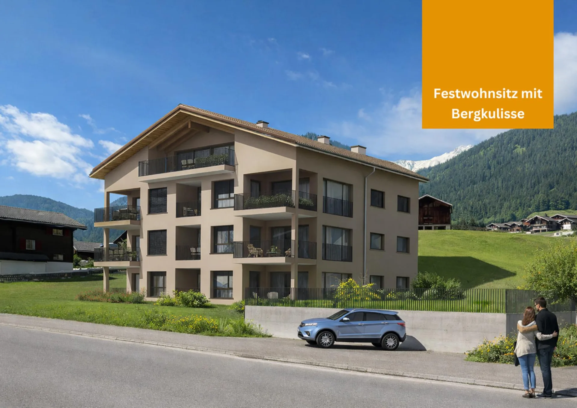 3.5 Zimmer-Neubauwohnung mit atemberaubender Aussicht