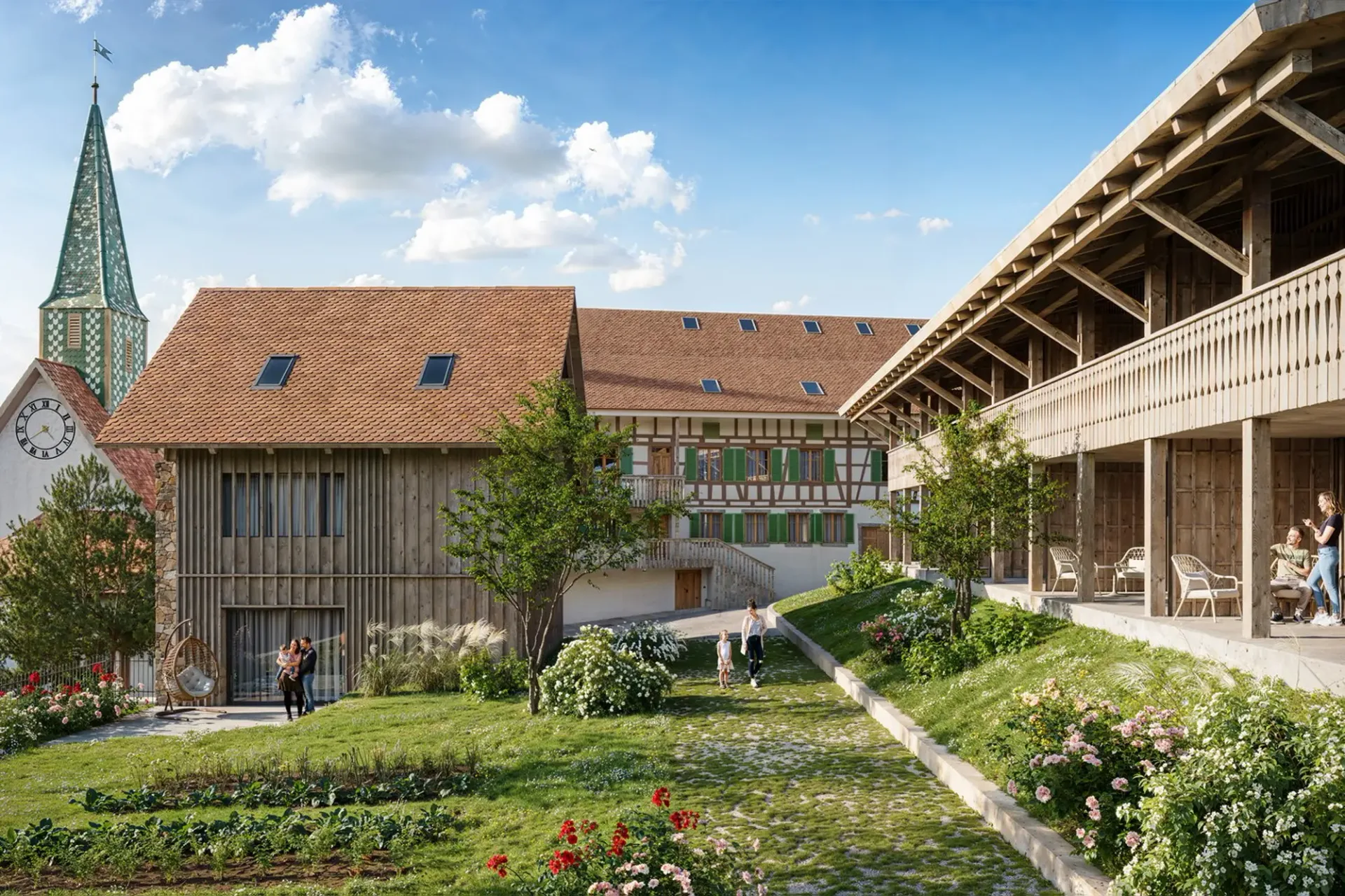 Überbauung Engel, modernes Reiheneinfamilienhaus Premium