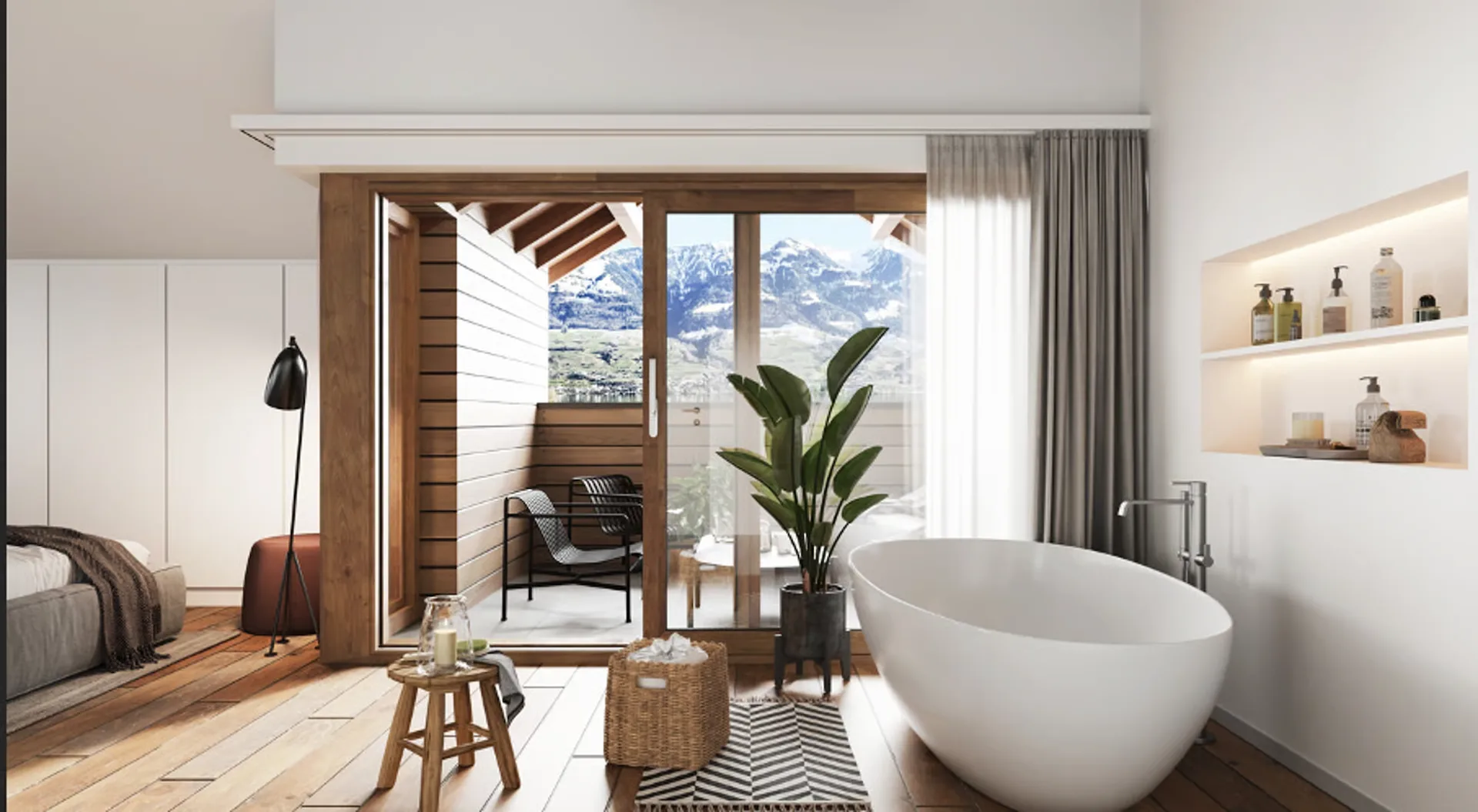 Traumhaftes Wohnen am Sarnersee - Neubau-Duplex mit Seeblick