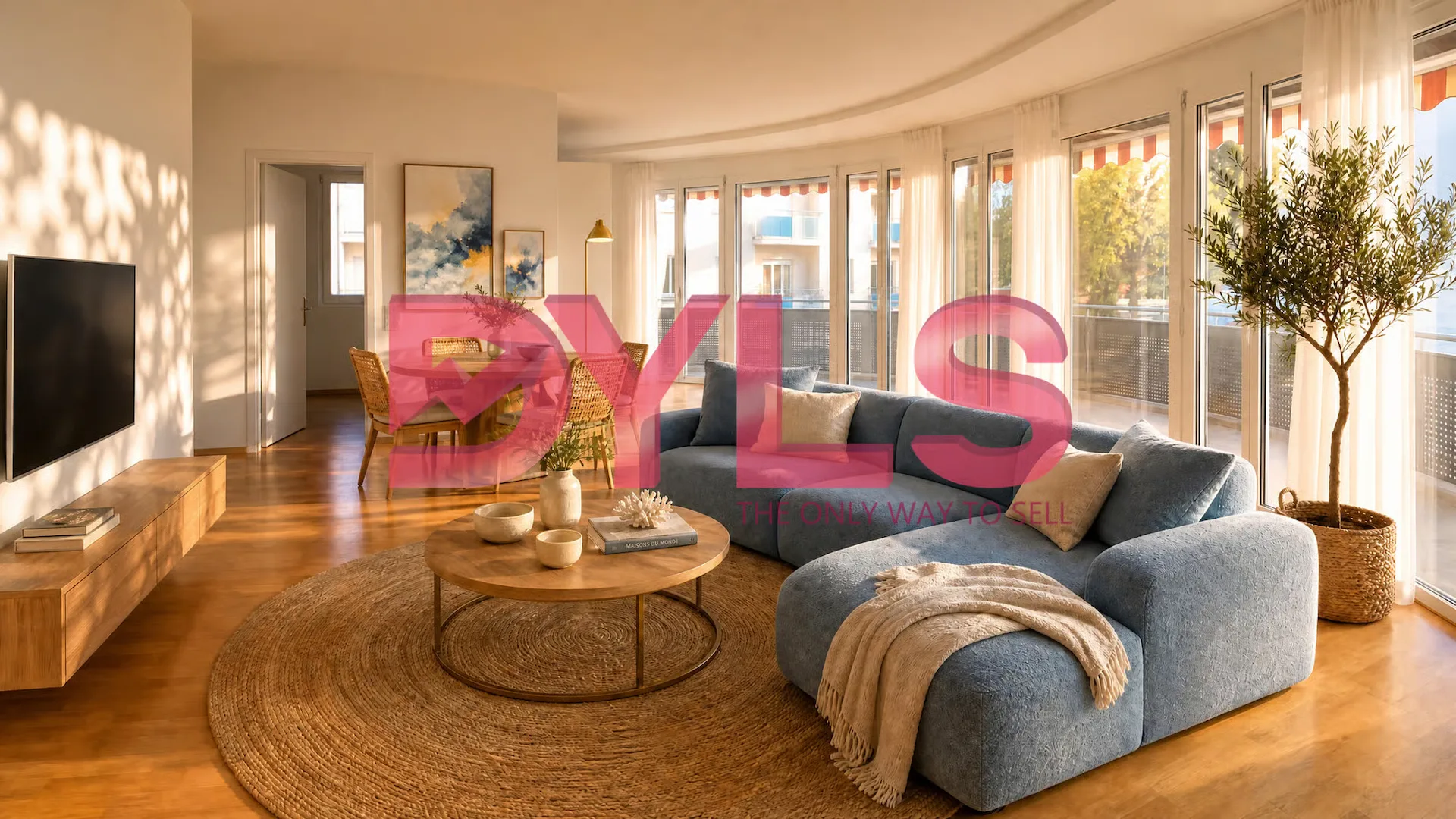 GERÄUMIGES 4.5-ZIMMER-WOHNUNG MIT 125 MQ UND GROßEM BEWOHNBAREM BALKON
