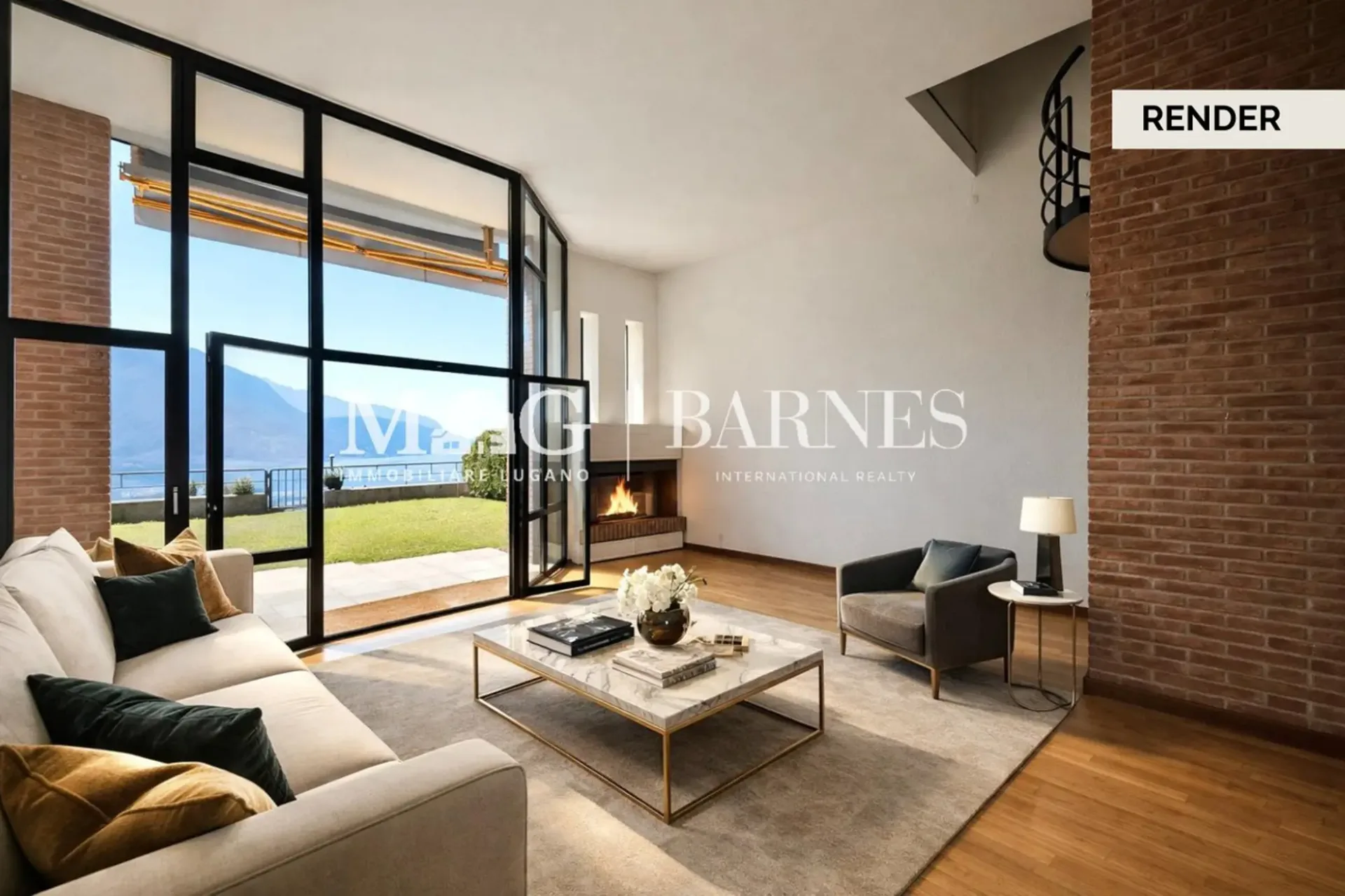 Lugano: Villa vista lago con giardino privato