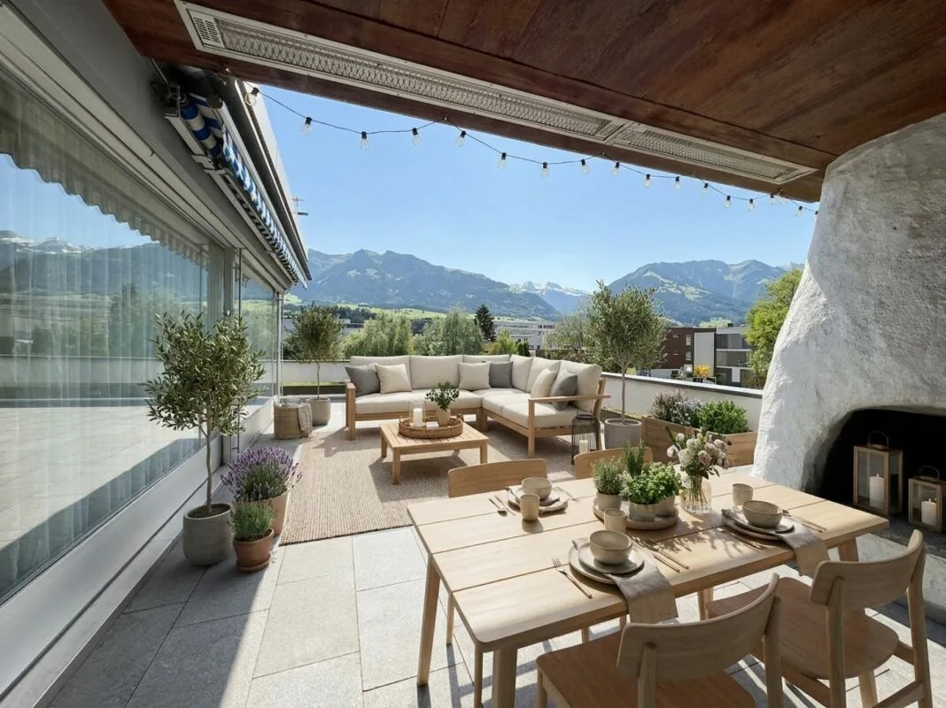 Tolle Attika-Wohnung mit grosser Terrasse und Weitsicht