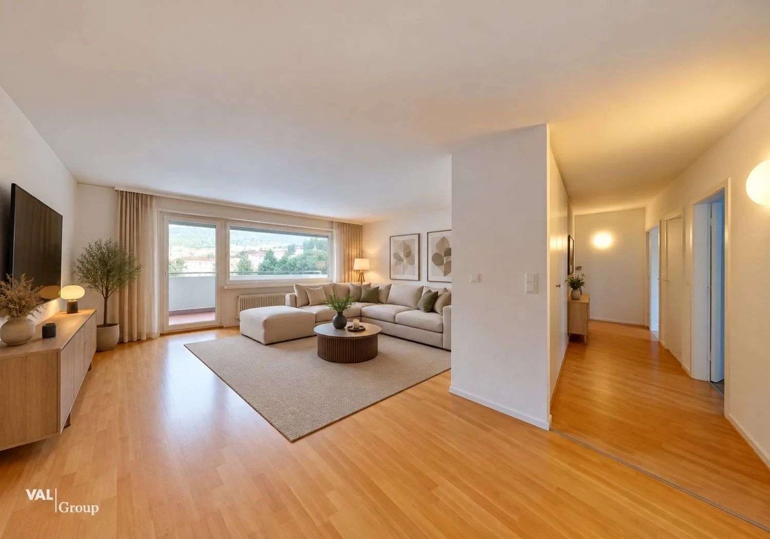 Lichtdurchflutete Wohnung mit Talsicht in familienfreundlichem Quartier