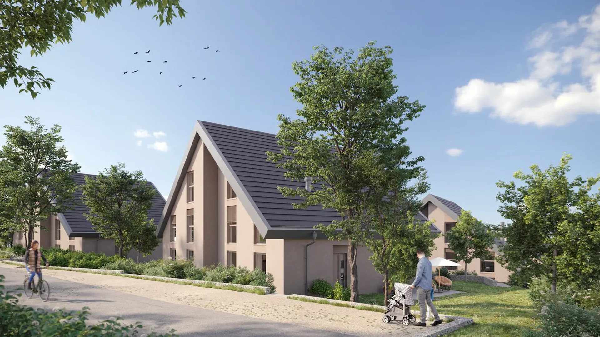 Villa mitoyenne neuve - 5.5 pièces avec jardin - Livraison fin 2027