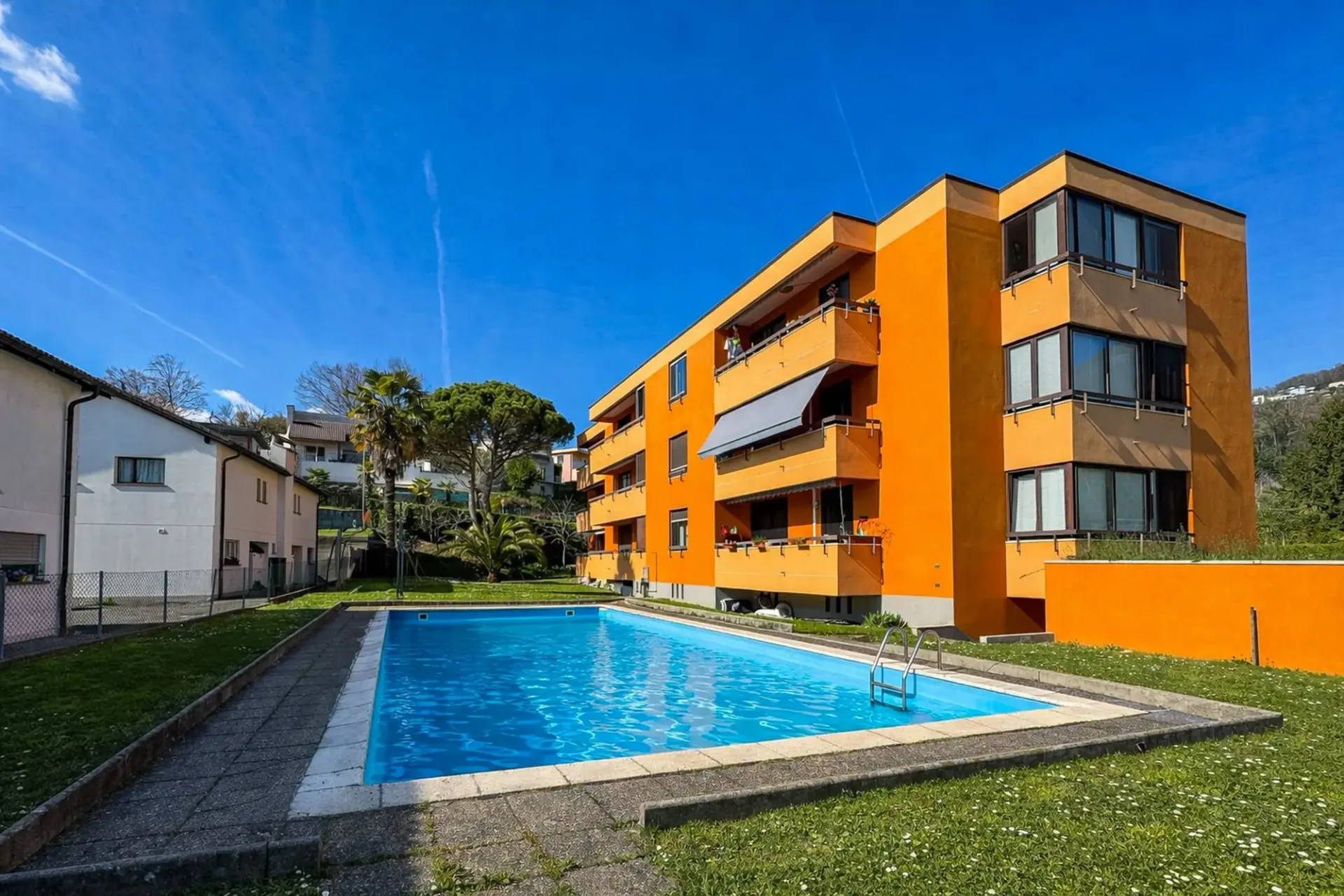 Wohnung 4.5 Zimmer mit Pool in Morbio Inferiore