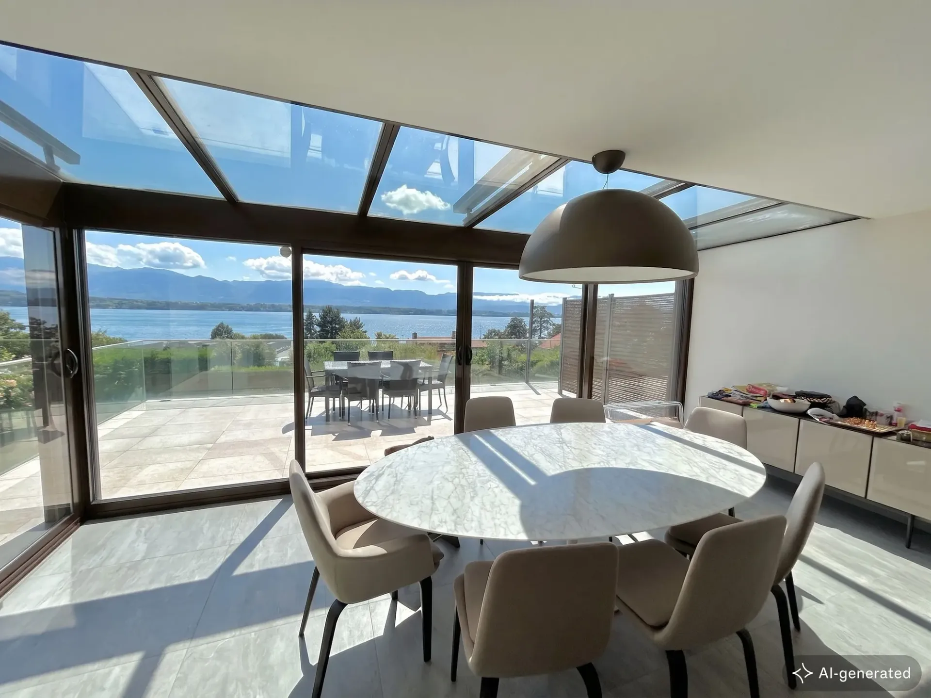 Town house avec vue panoramique sur le lac