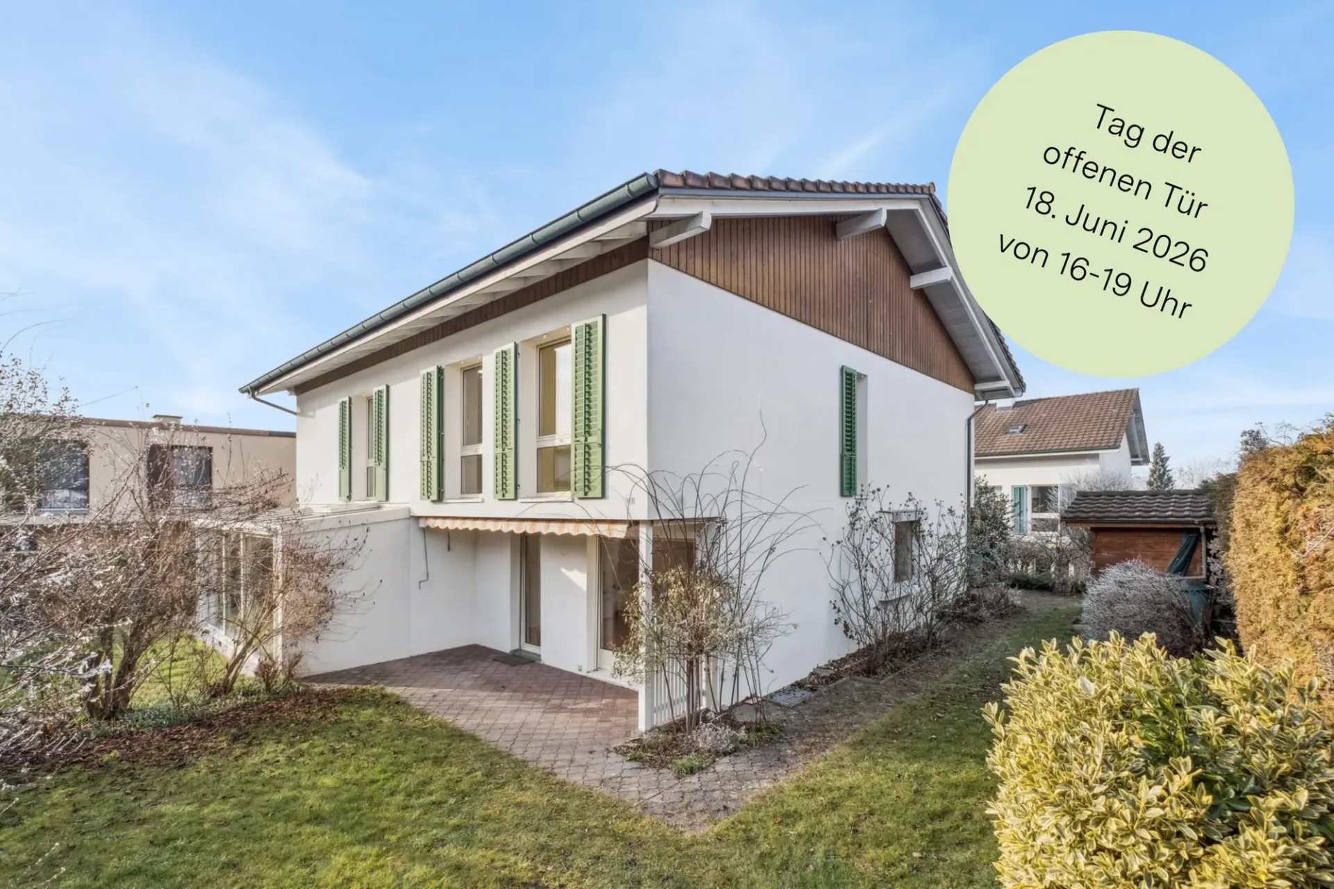 Wohnglück mit sonnigem Garten und Ruhe