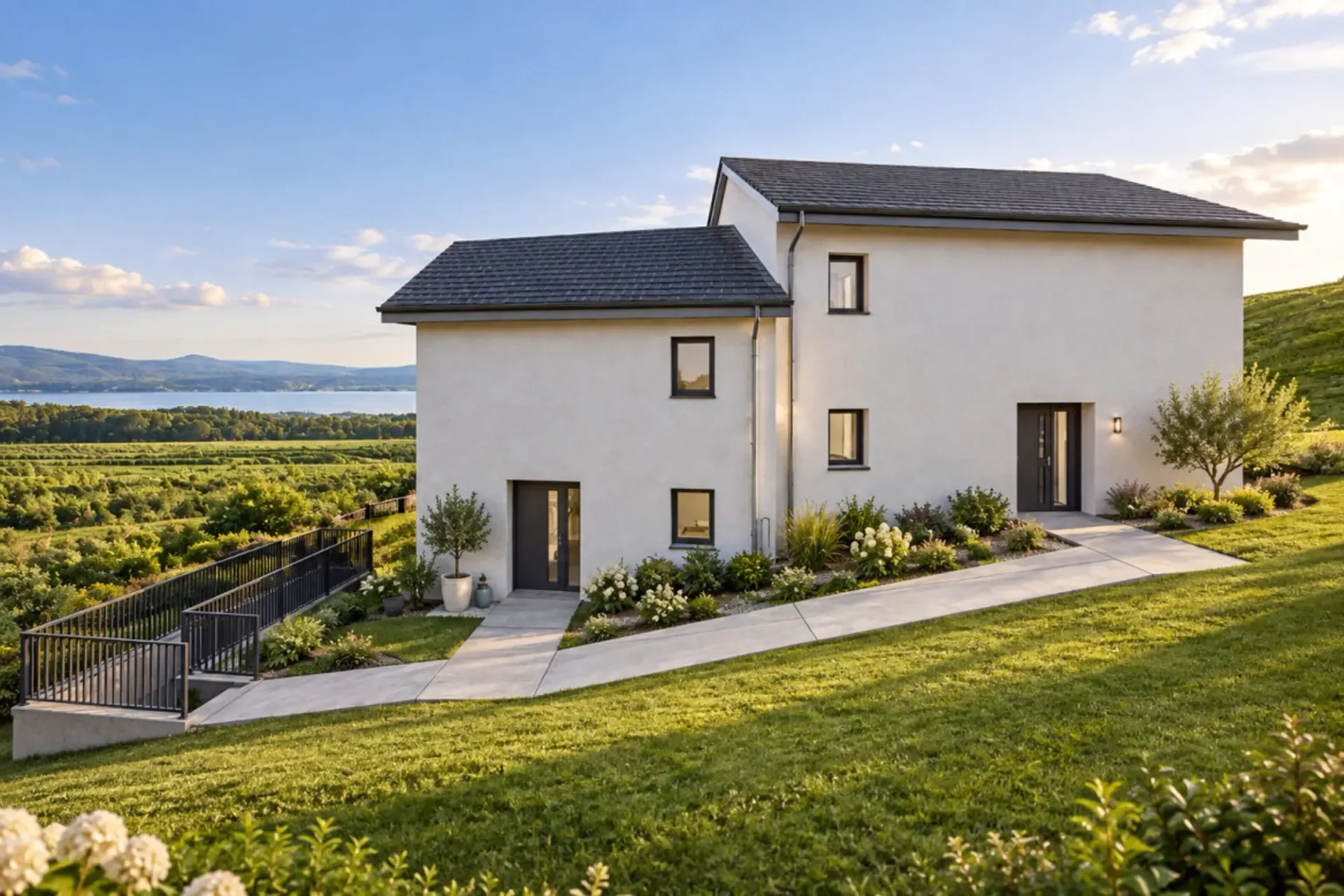 NEUES PROJEKT VON 3 VILLAS IN CONCISE IN DER NÄHE DES SEES