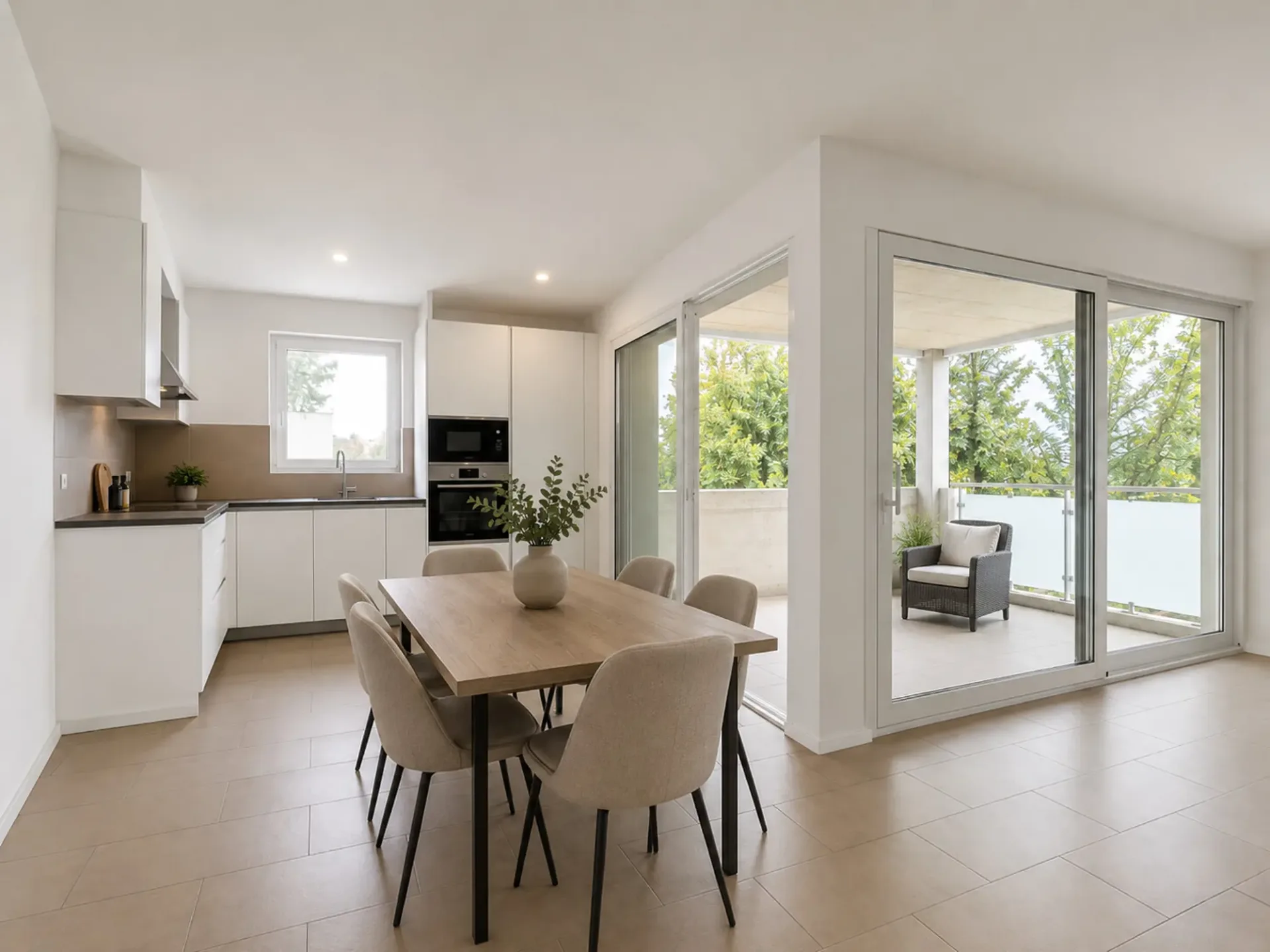 Moderne und helle 3.5-Zimmer-Wohnung mit Terrasse in Curio