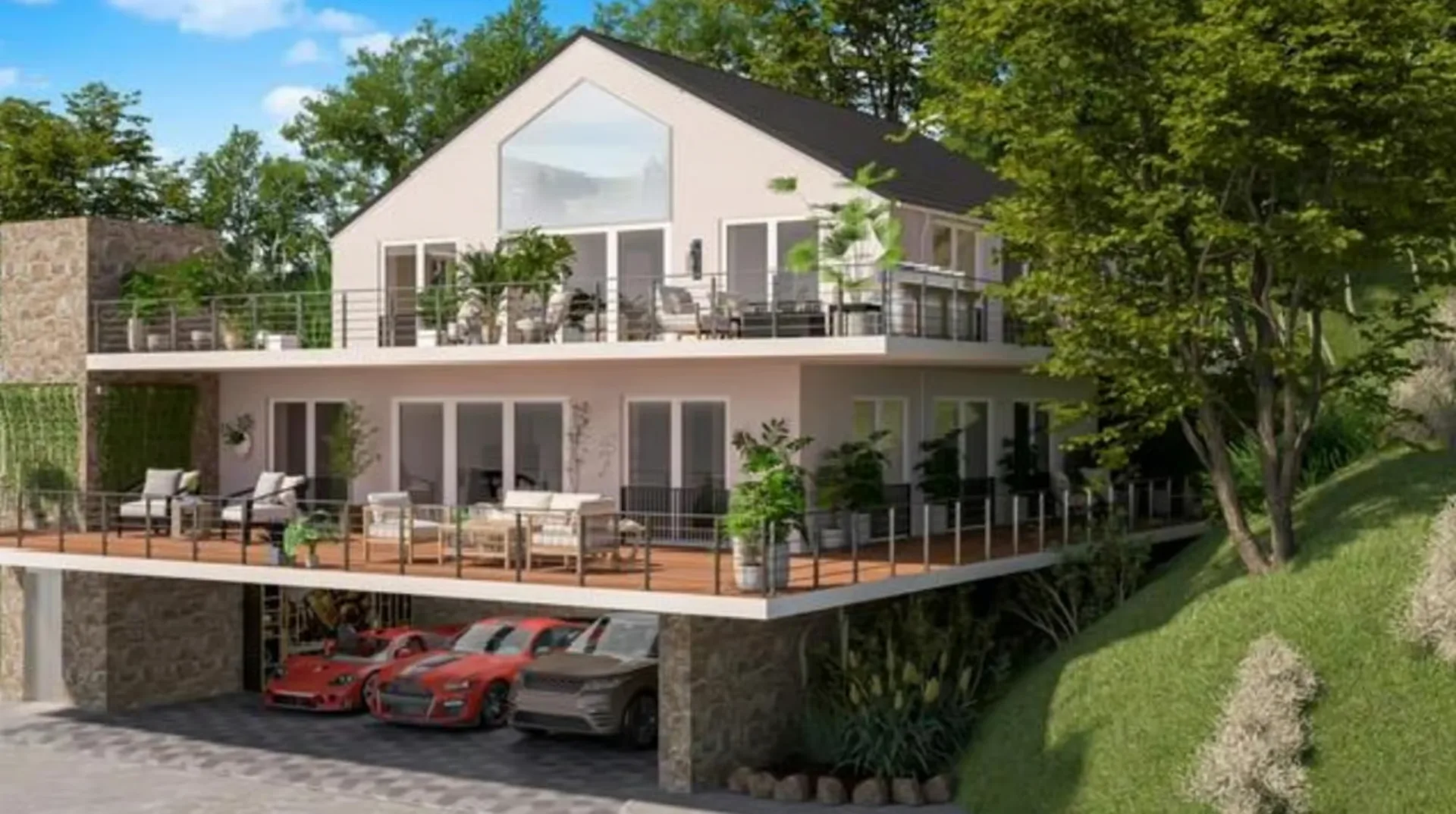 NAHE YVERDON, SCHÖNES APARTMENT-TERRASSE MIT PANORAMABLICK AUF DEN SEE!