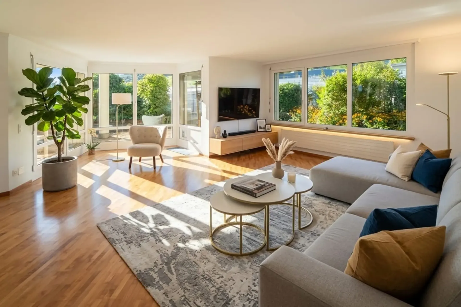 5.5 Zimmer Attikawohnung mit 550 m² Gartenterrasse, ein Traum....