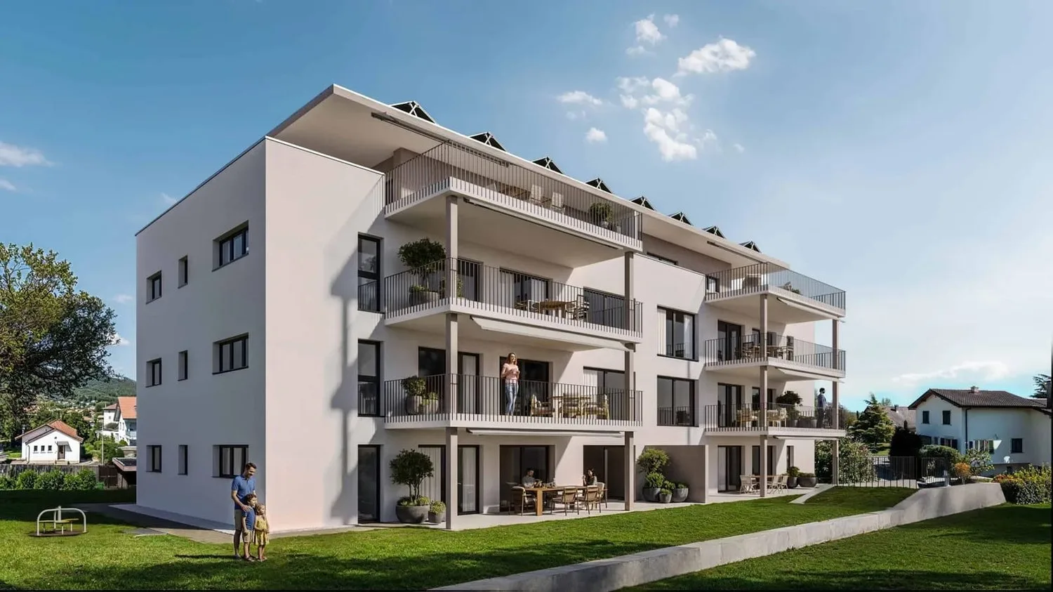 NEUBAU: 4.5-Zimmer Gartenwohnung mit Sitzplatz in Niederbipp (132 m2)