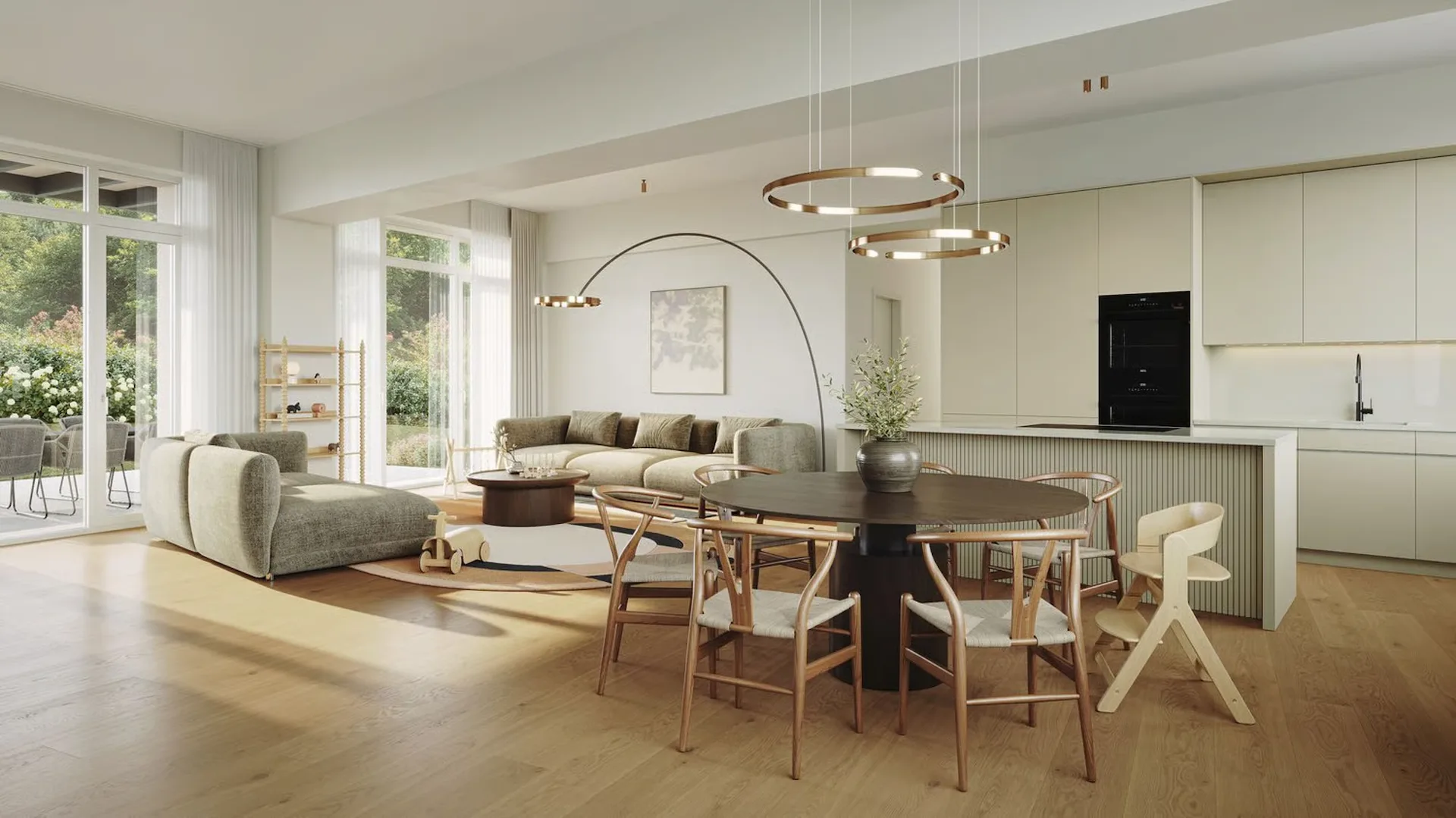 Garden apartment between city and nature