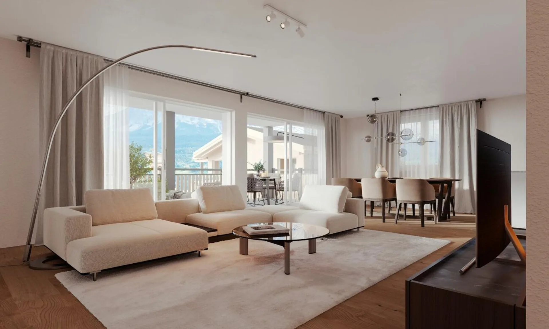 4.5-Zimmer Neubau-Gartenwohnung in der Ferienregion Lenzerheide