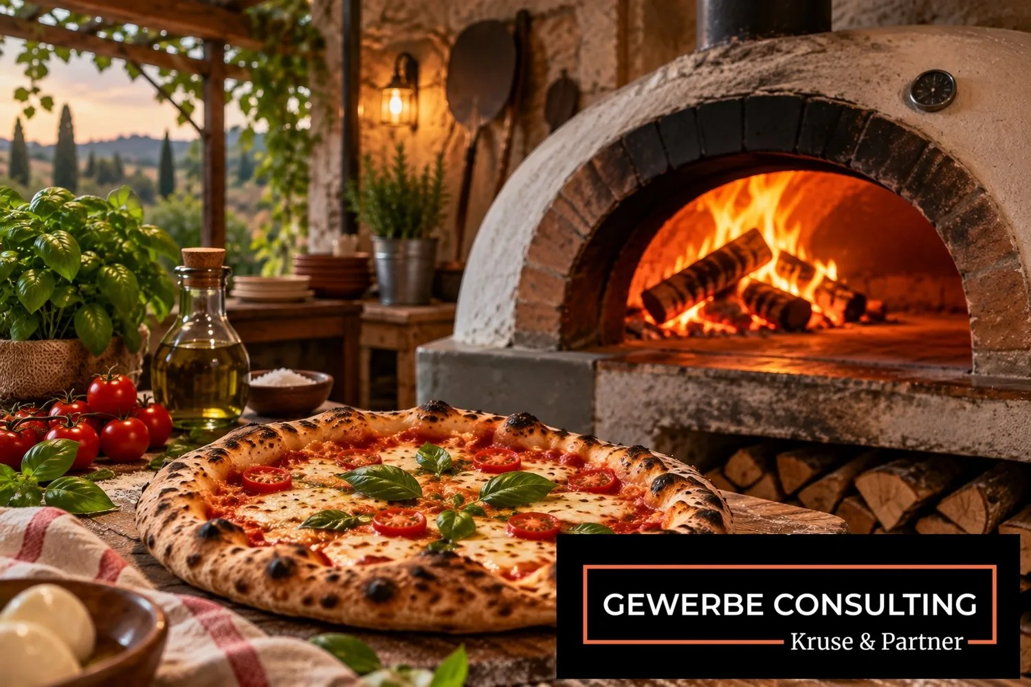 Nähe Kloten: Holzofen-Pizzeria mit modernem Gastraum und schöner Terrasse zu verkaufen