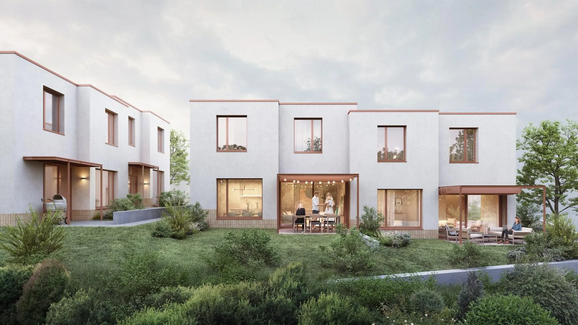 Neubau-Projektankündigung für 9 Doppel-Einfamilienhäuser