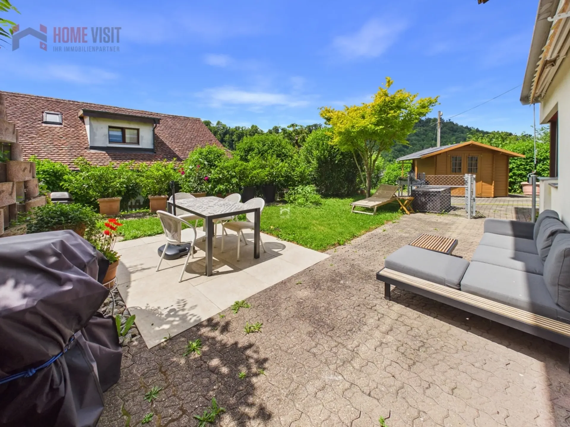 Wohnen wie im eigenen Haus - mit Garten & privater Sauna