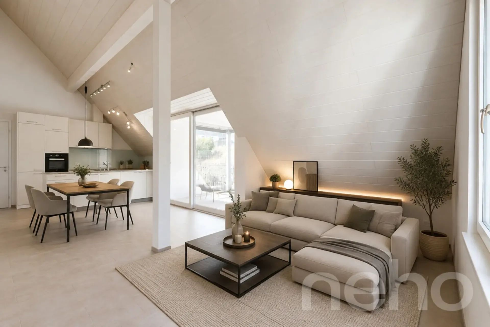 Moderne 4.5-Z' Dachwohnung mit an zentraler und dennoch ruhiger Lage
