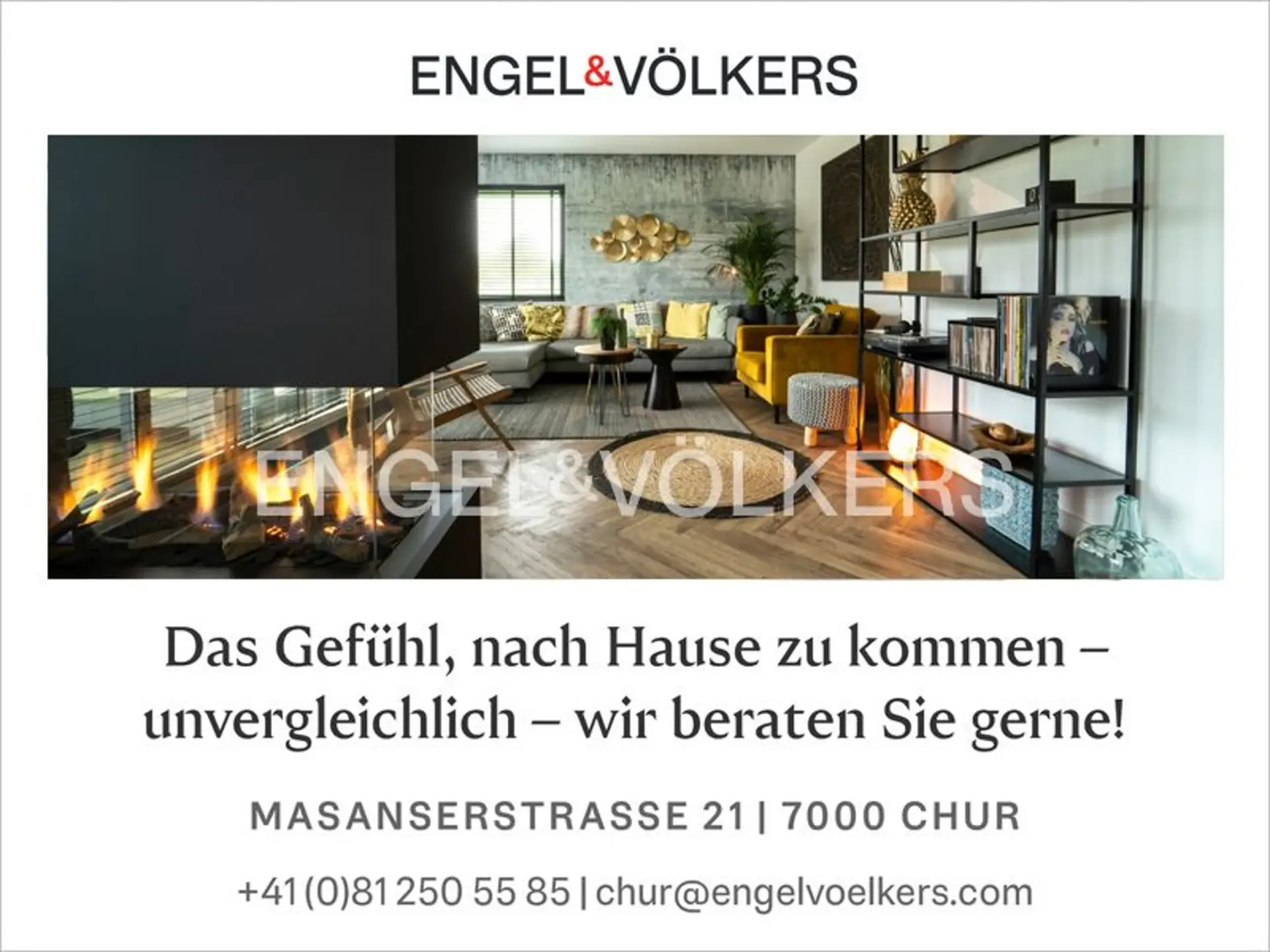 Lichtdurchflutete Gartenwohnung im Zentrum von Domat/Ems