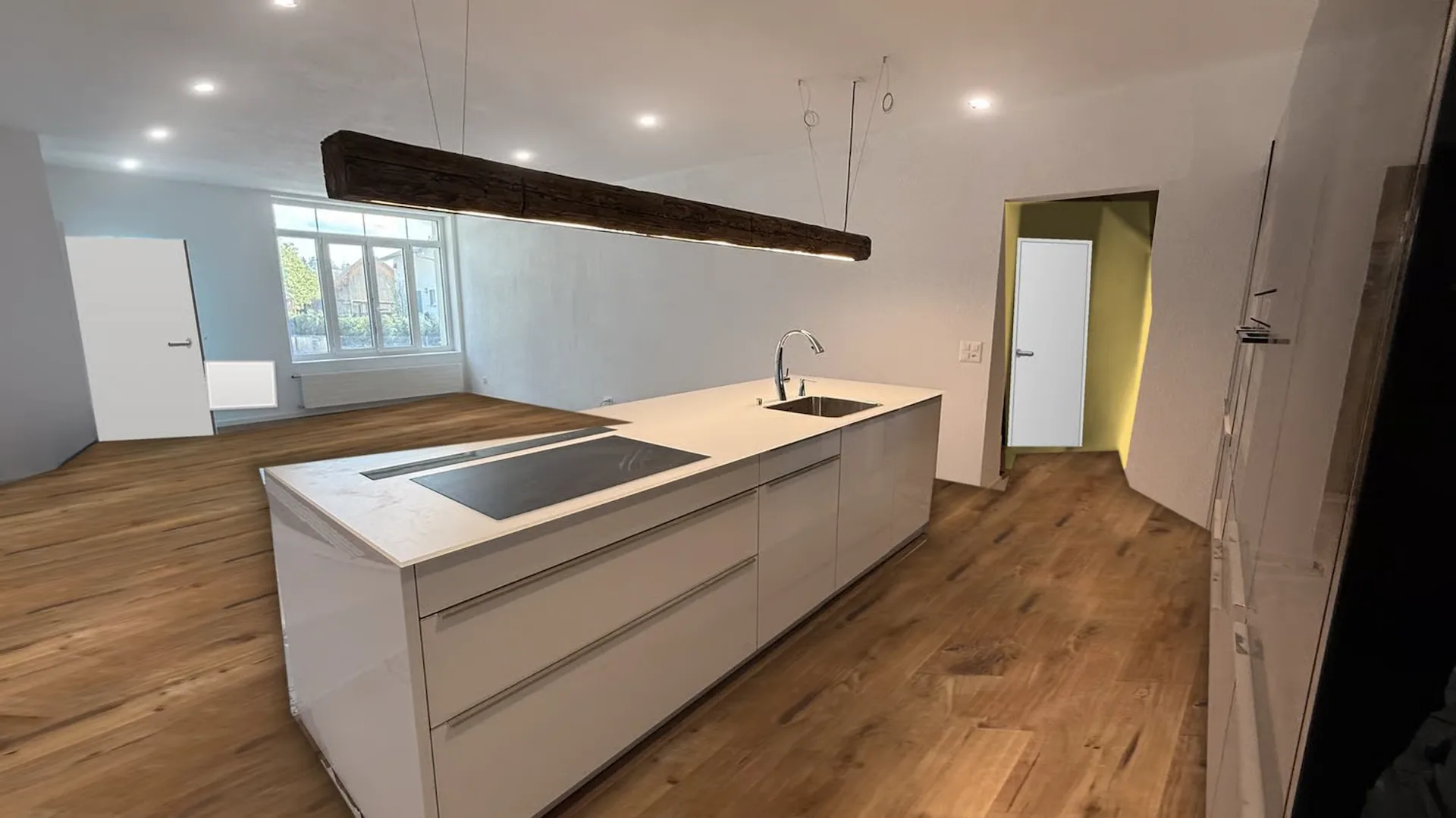 Appartamento duplex moderno 3.5 con charme a Grafenried: Prima occupazione dopo ristrutturazione completa