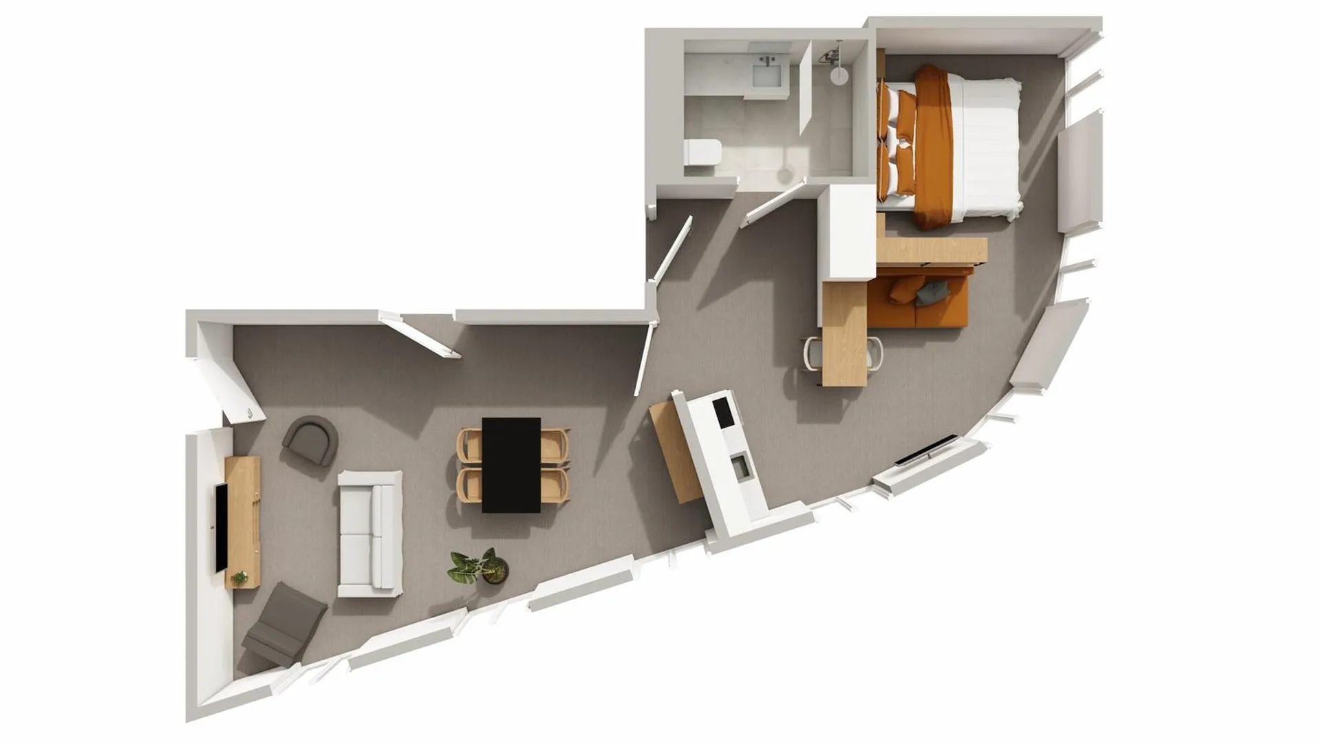 Suite+ Design Apartment (2-Zimmer)