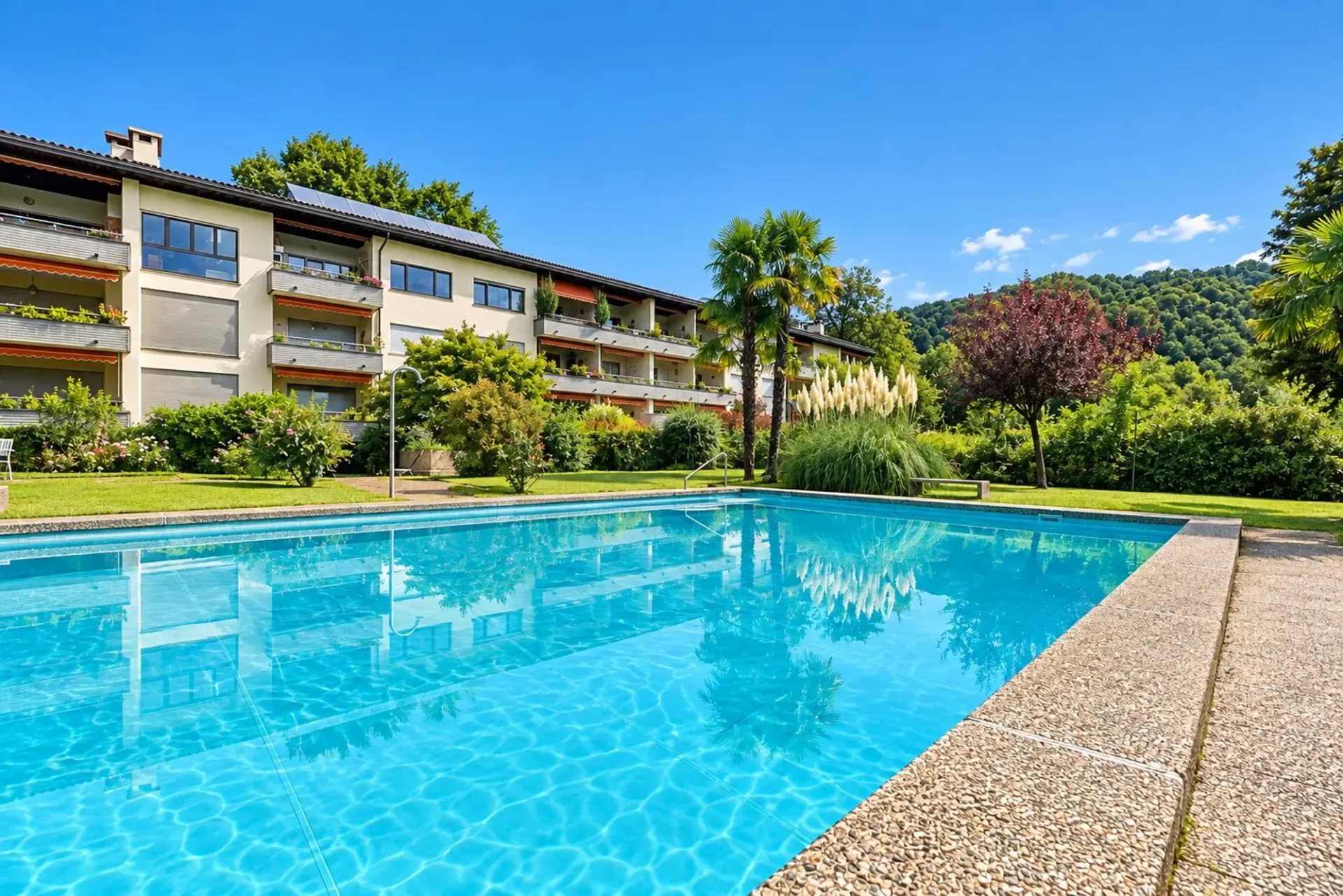 Appartement rénové dans une résidence avec piscine