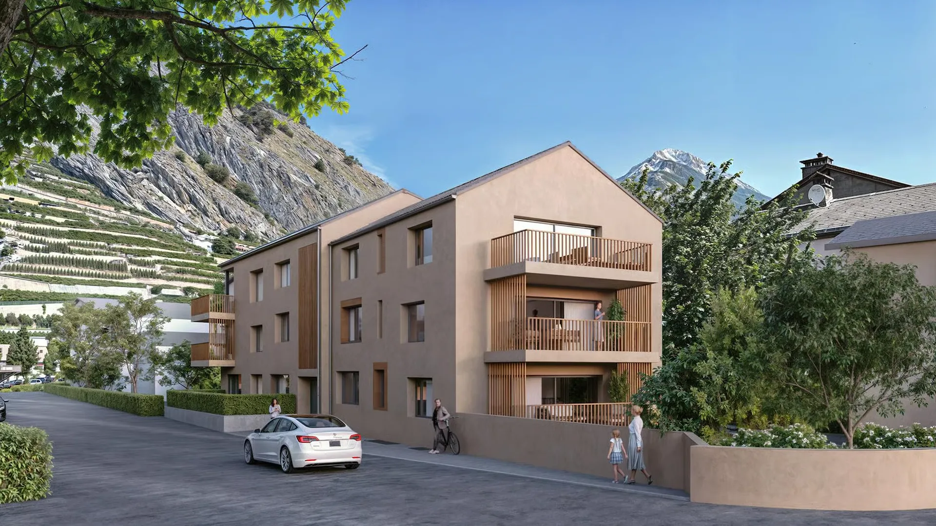Neue Wohnung im Zentrum des alten Dorfes Ardon