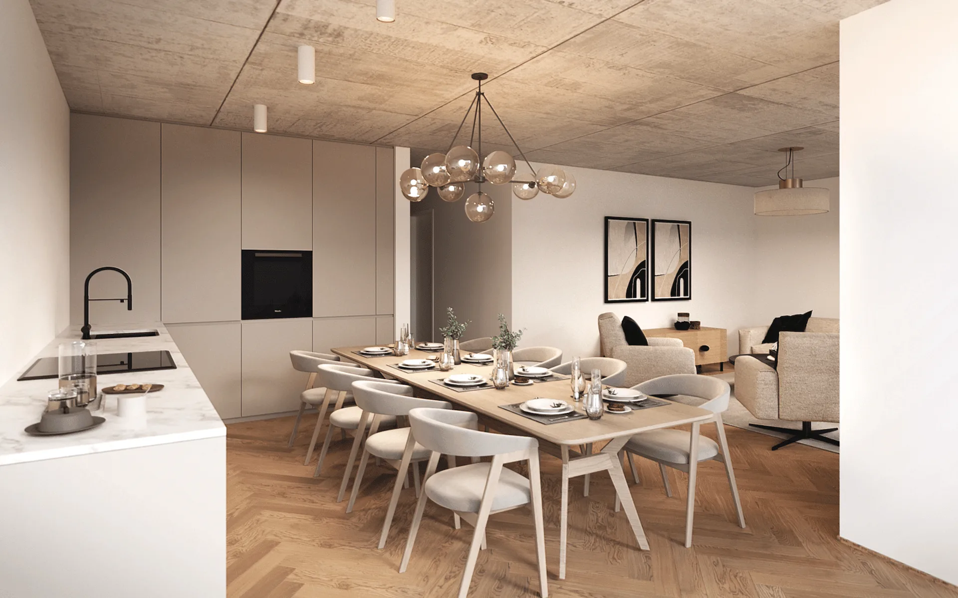 3.5-Zimmer-Neubauwohnung mit Balkon