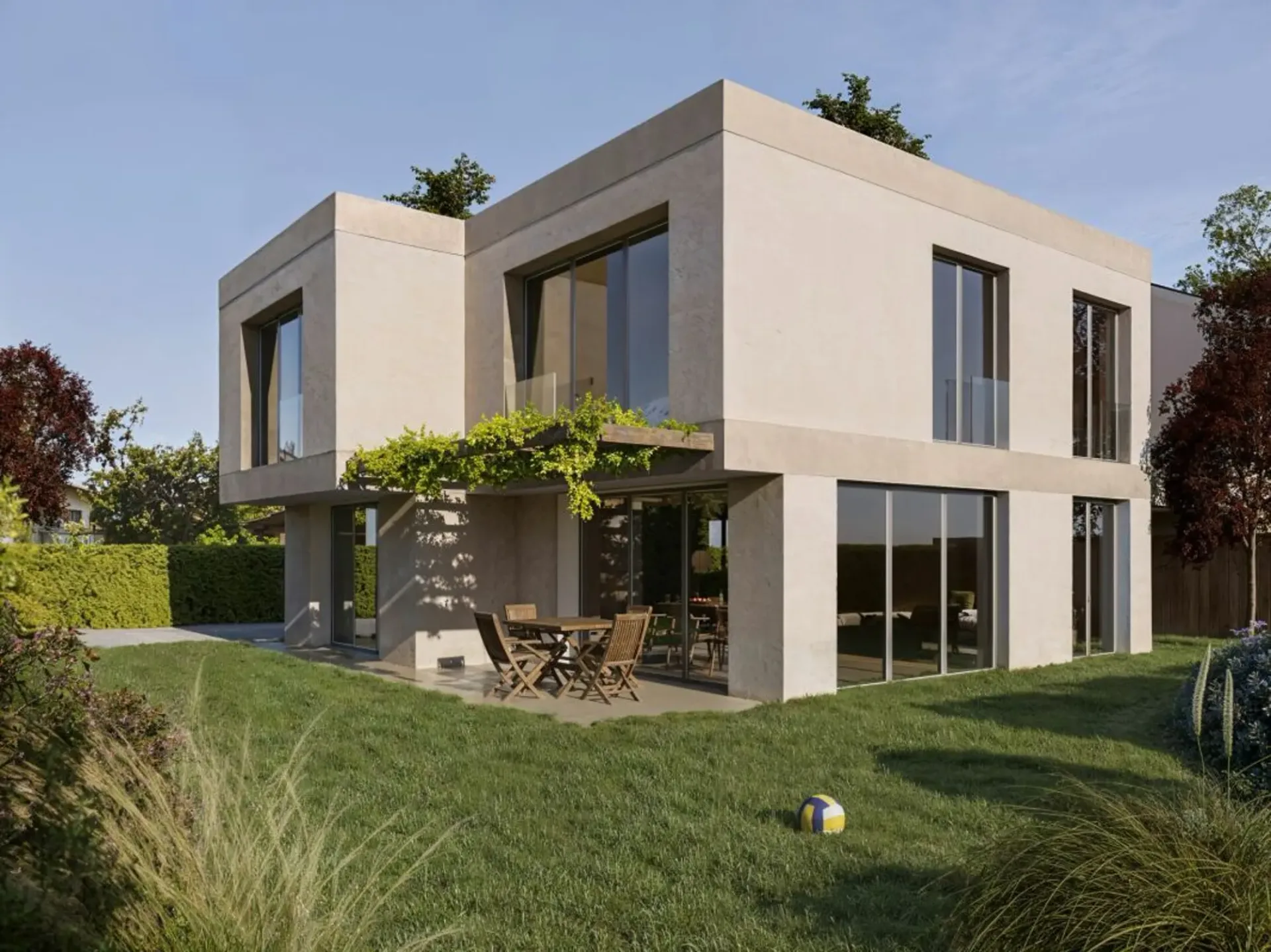 Moderne neuve Villa mit eigenem Garten