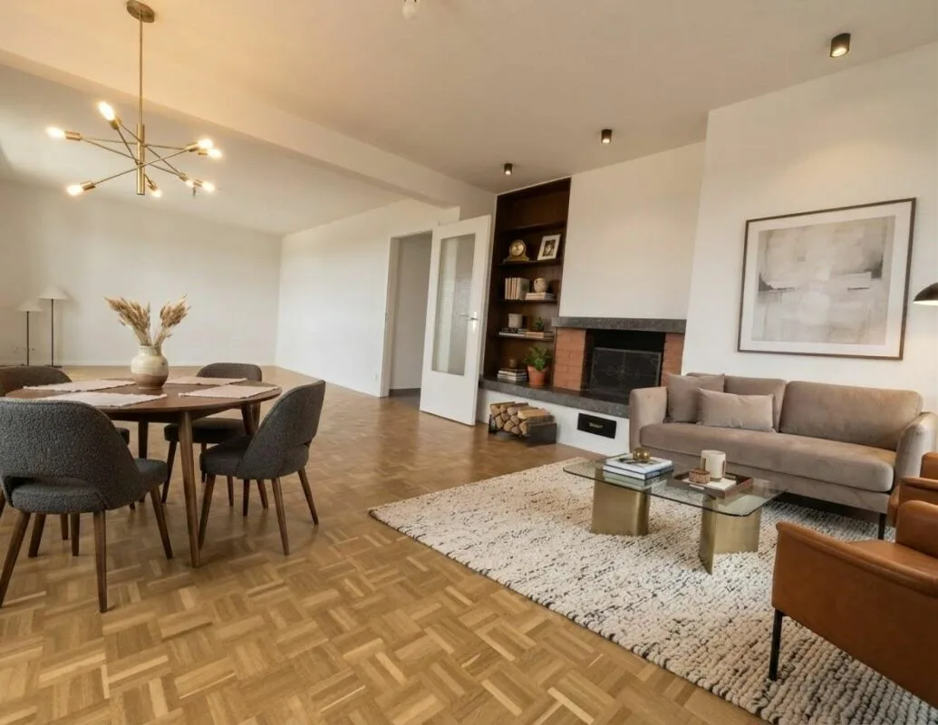 SPACIEUX 4.0 PIÈCES RÉNOVÉ DE 95 M² AVEC CHEMINÉE ET VUE SUR LA VALLÉE